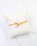 Everett Pearl Hinged Bracelet