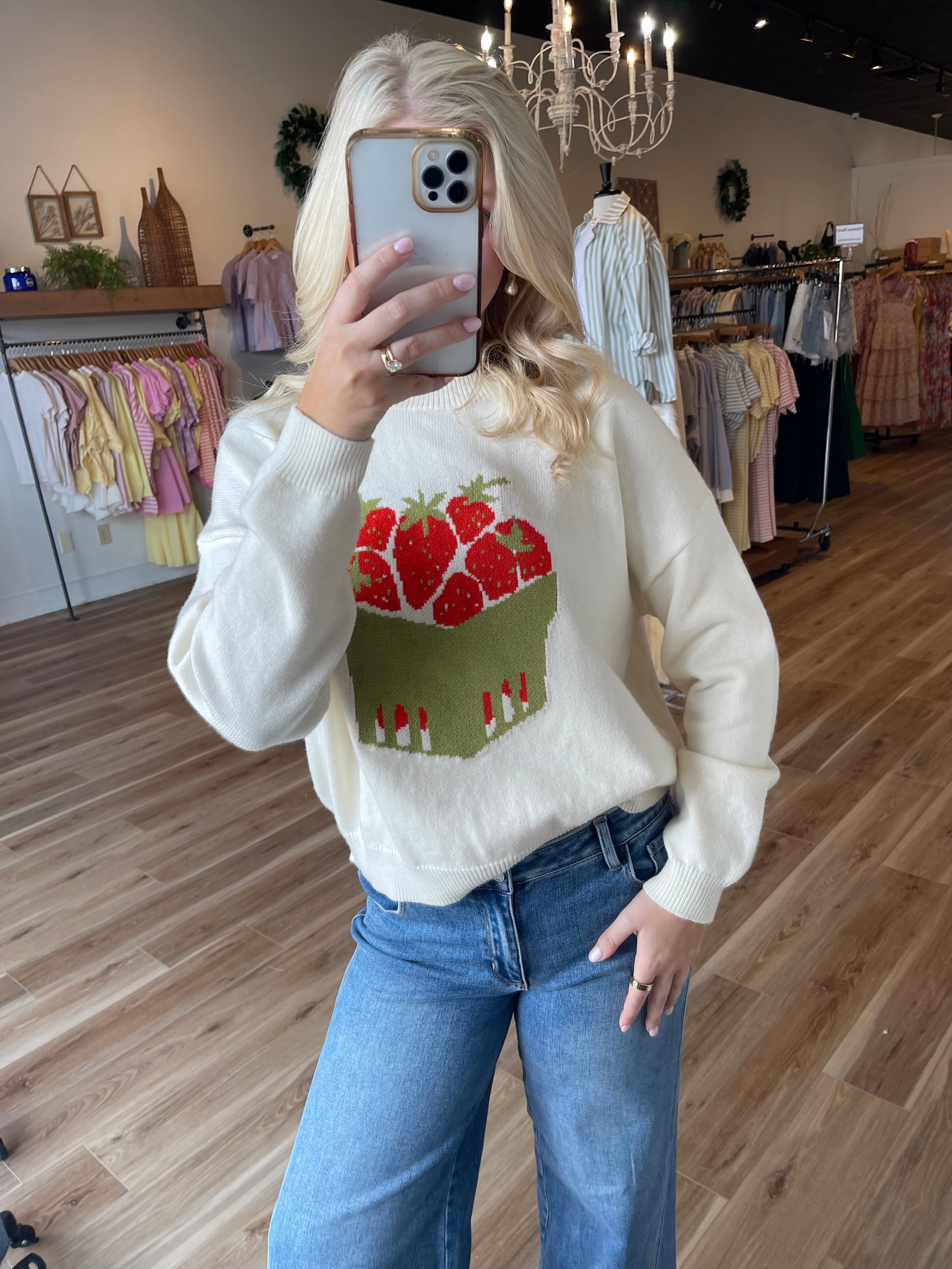 Strawberry Fields Sweater