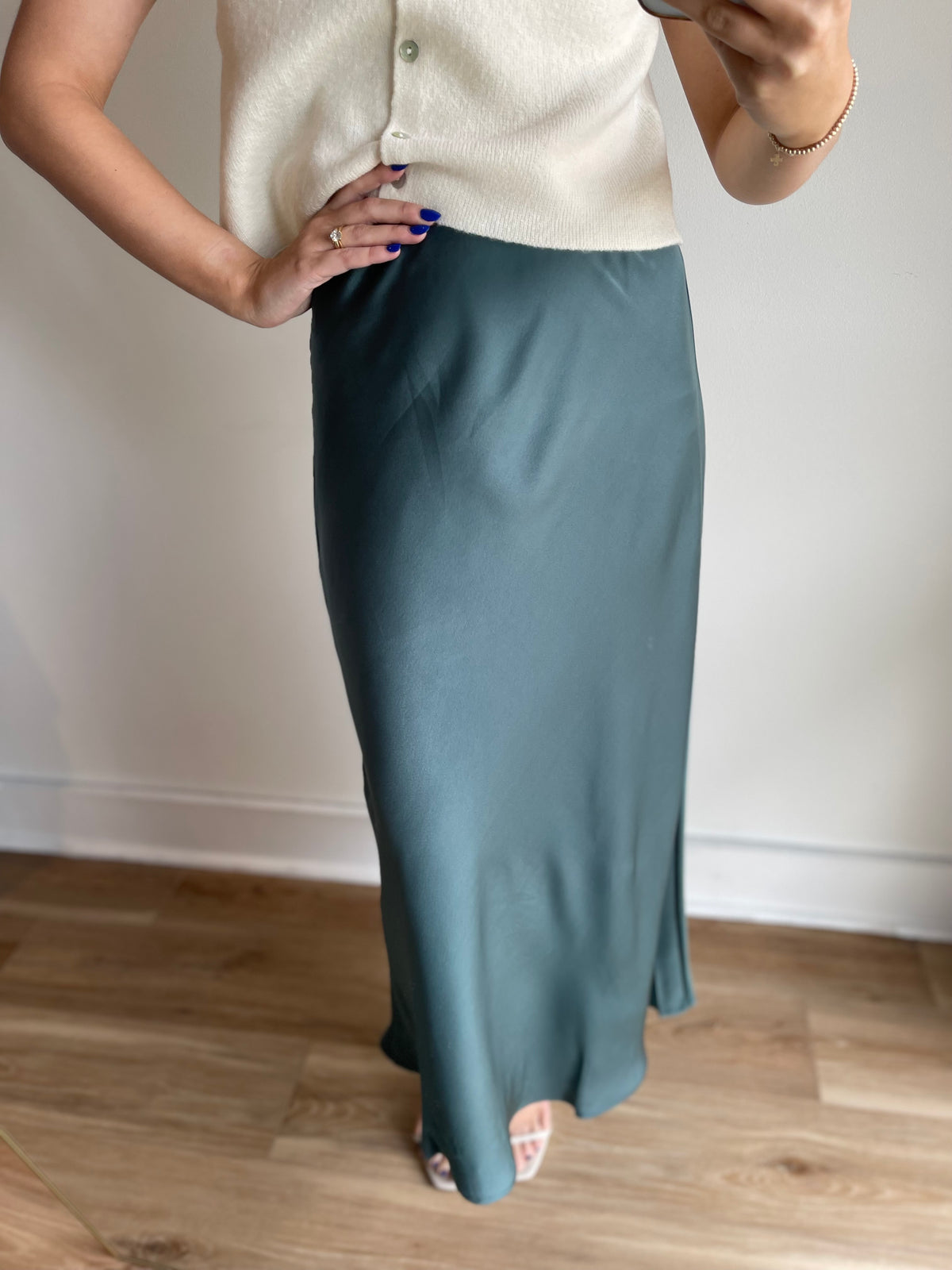 Trish Satin Maxi Skirt