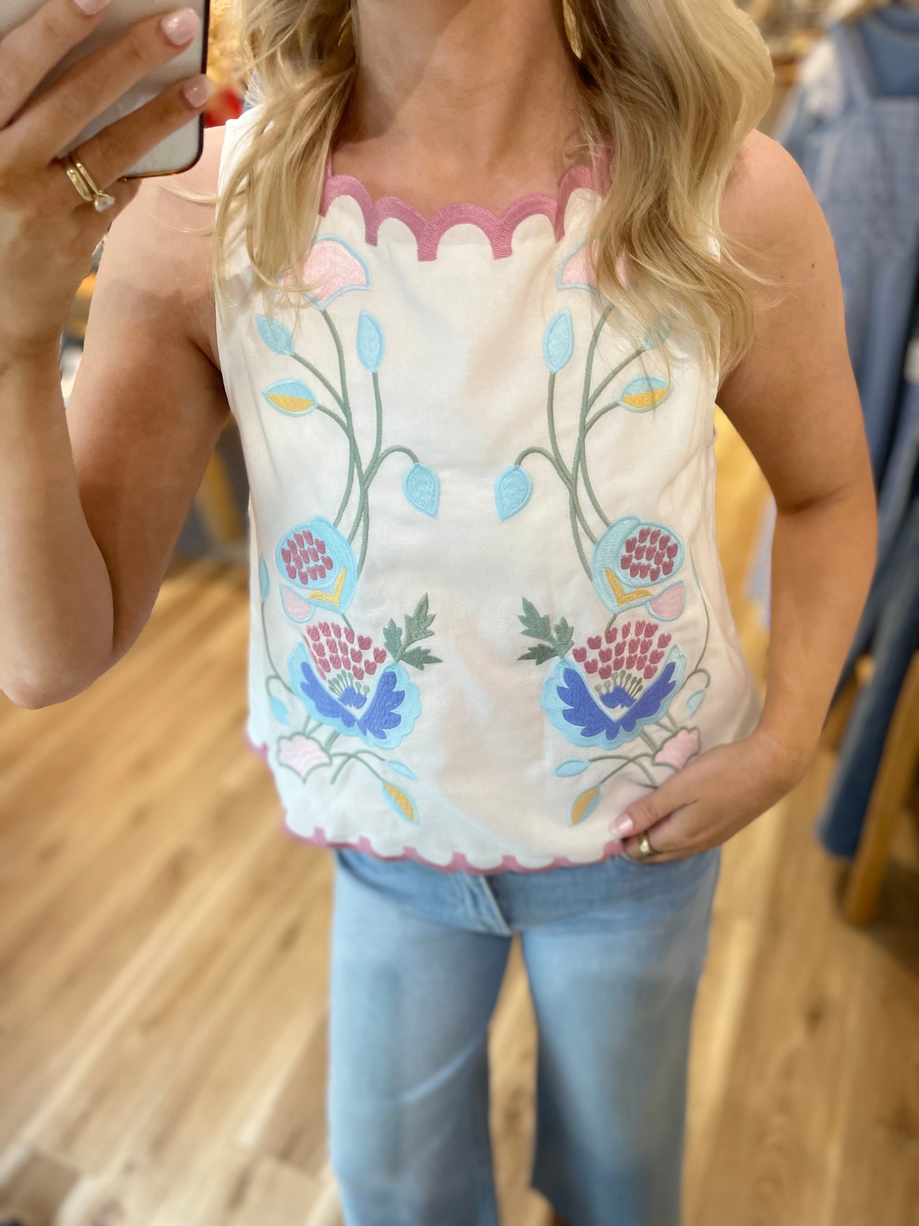 Layla Embroidered Top