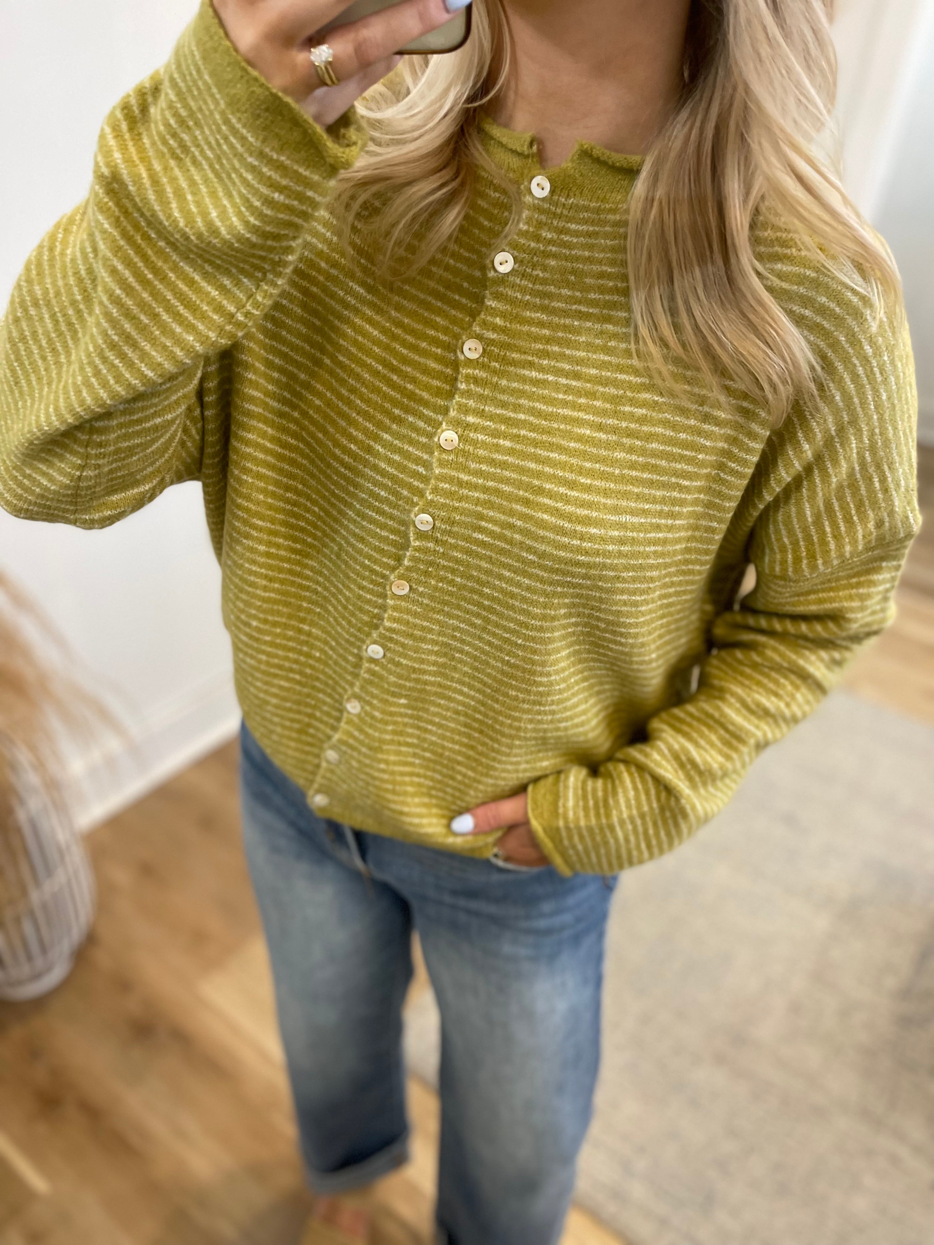 Ella Pin Stripe Cardigan
