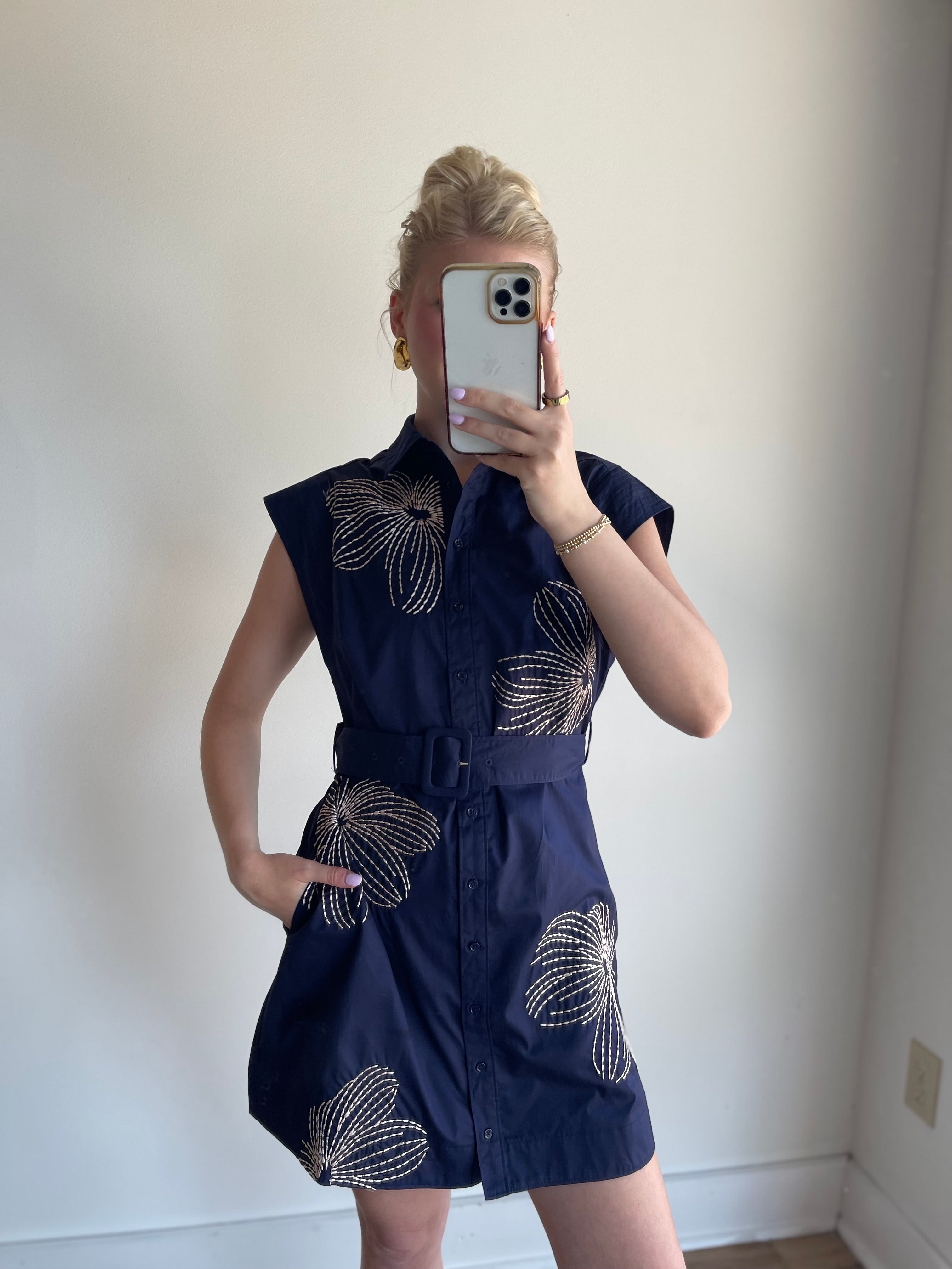 Jordan Embroidered Mini Dress