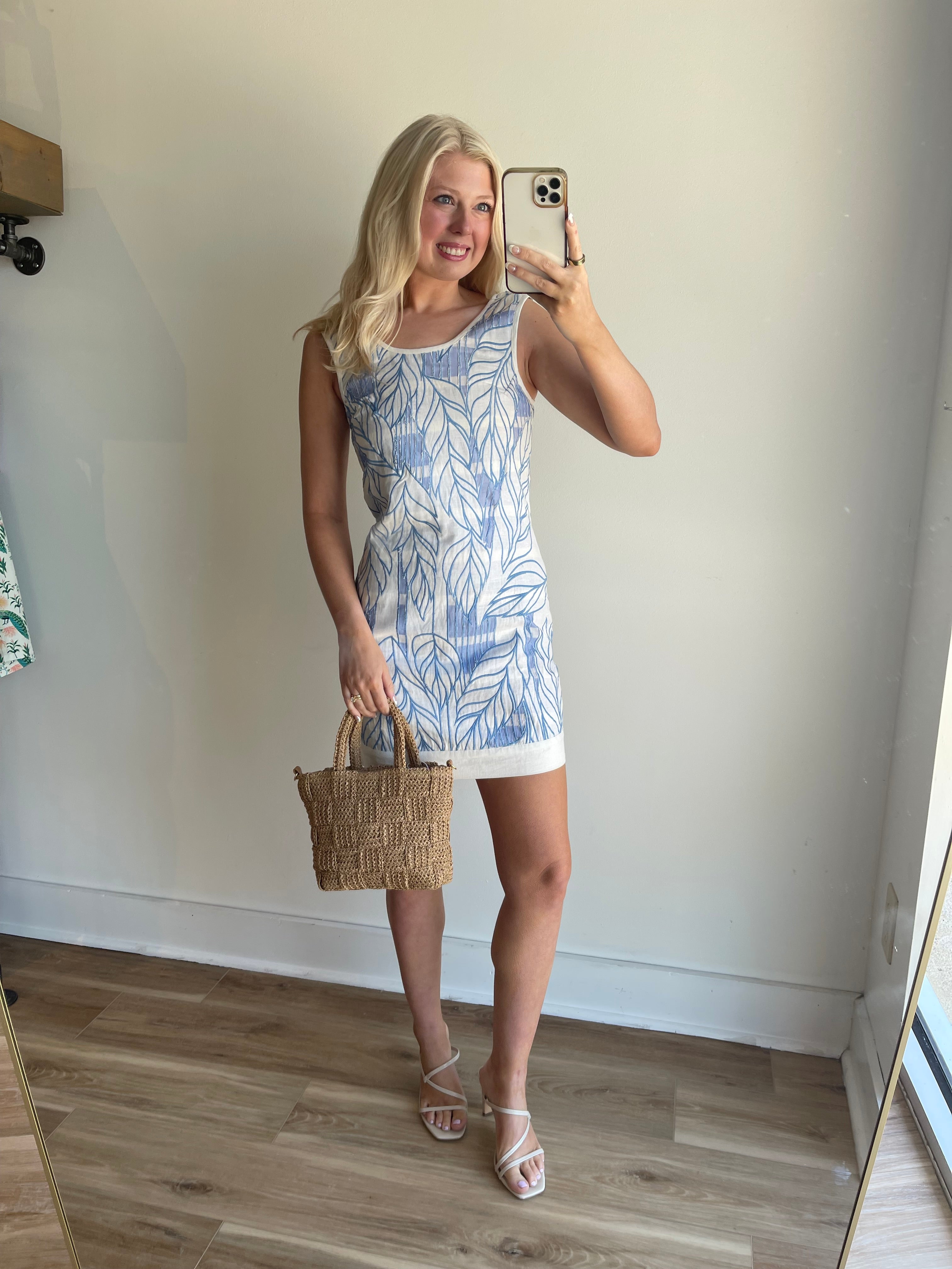 Christelle Embroidered Mini Dress