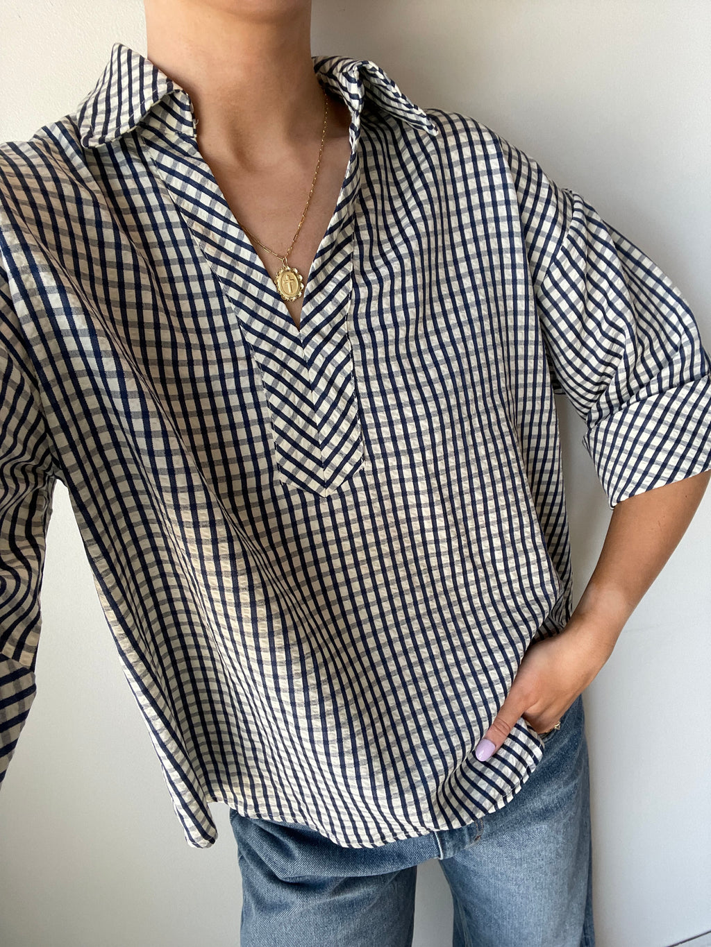 Lauren Gingham Blouse