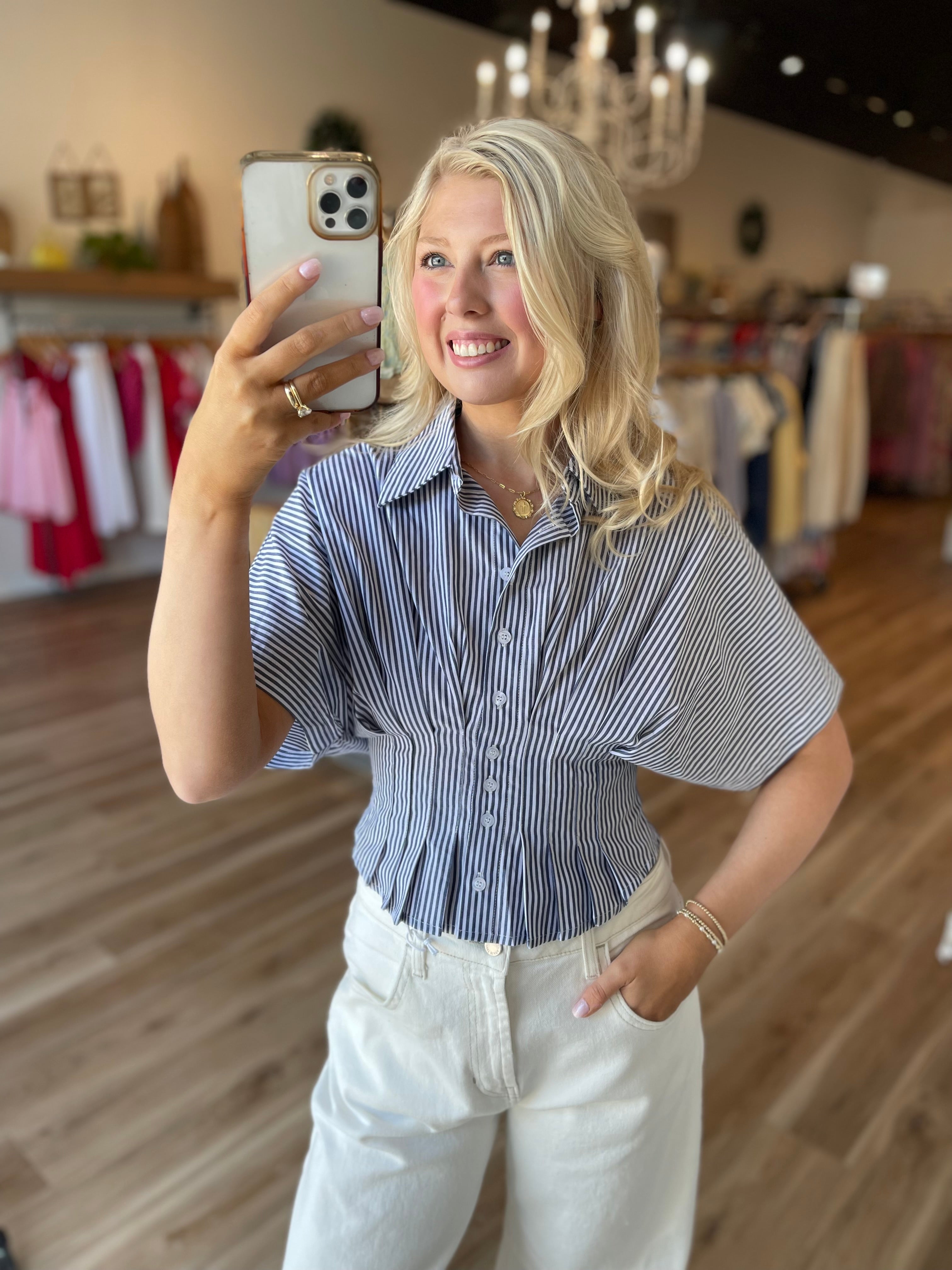 Wrenley Striped Top