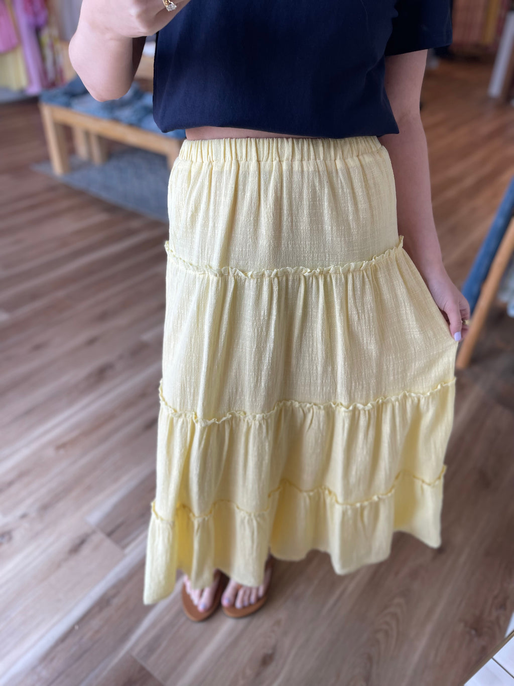 Brooke Tiered Maxi Skirt