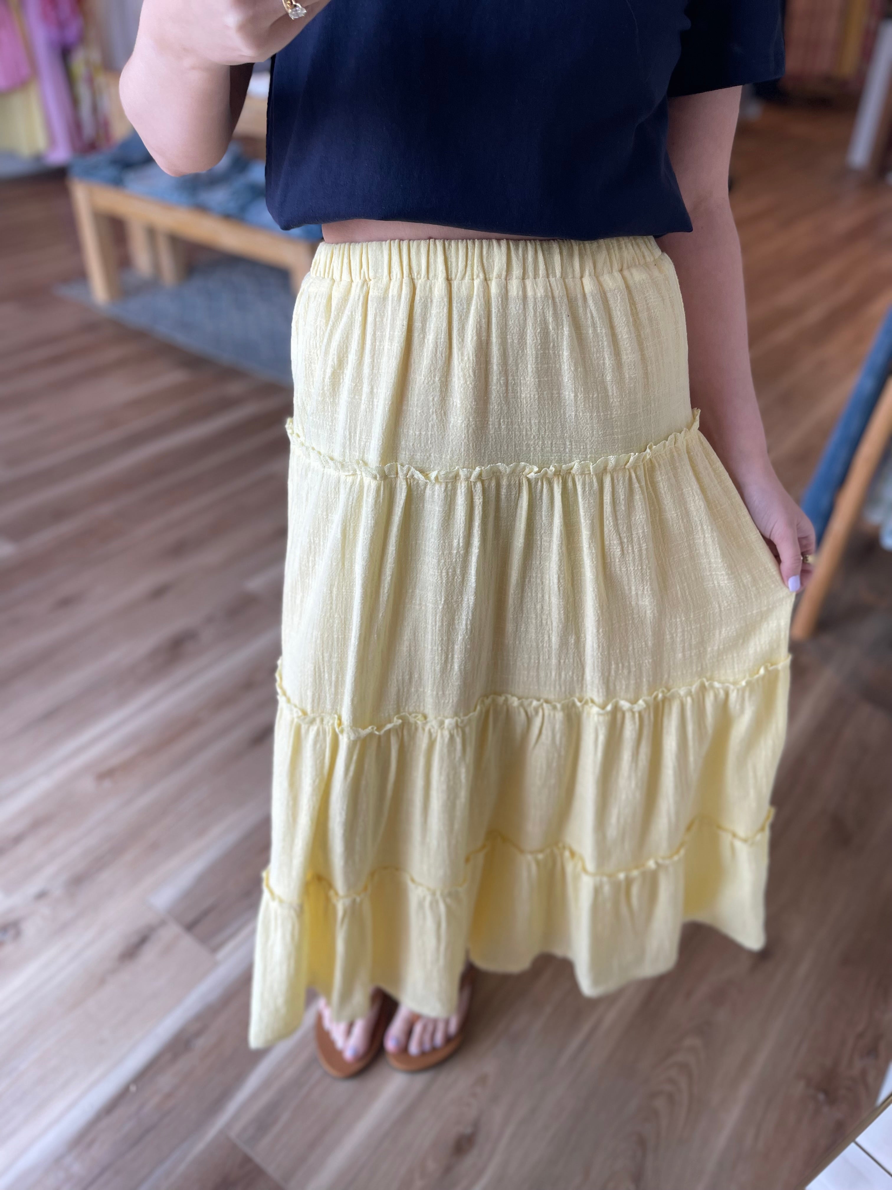 Brooke Tiered Maxi Skirt
