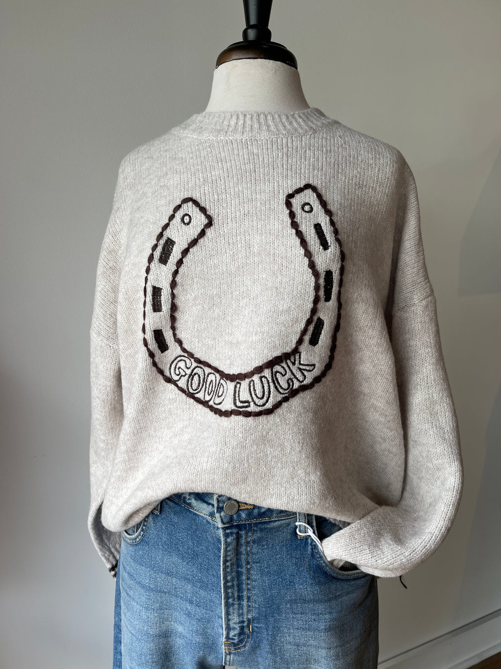 Good Luck Horseshoe Sweater