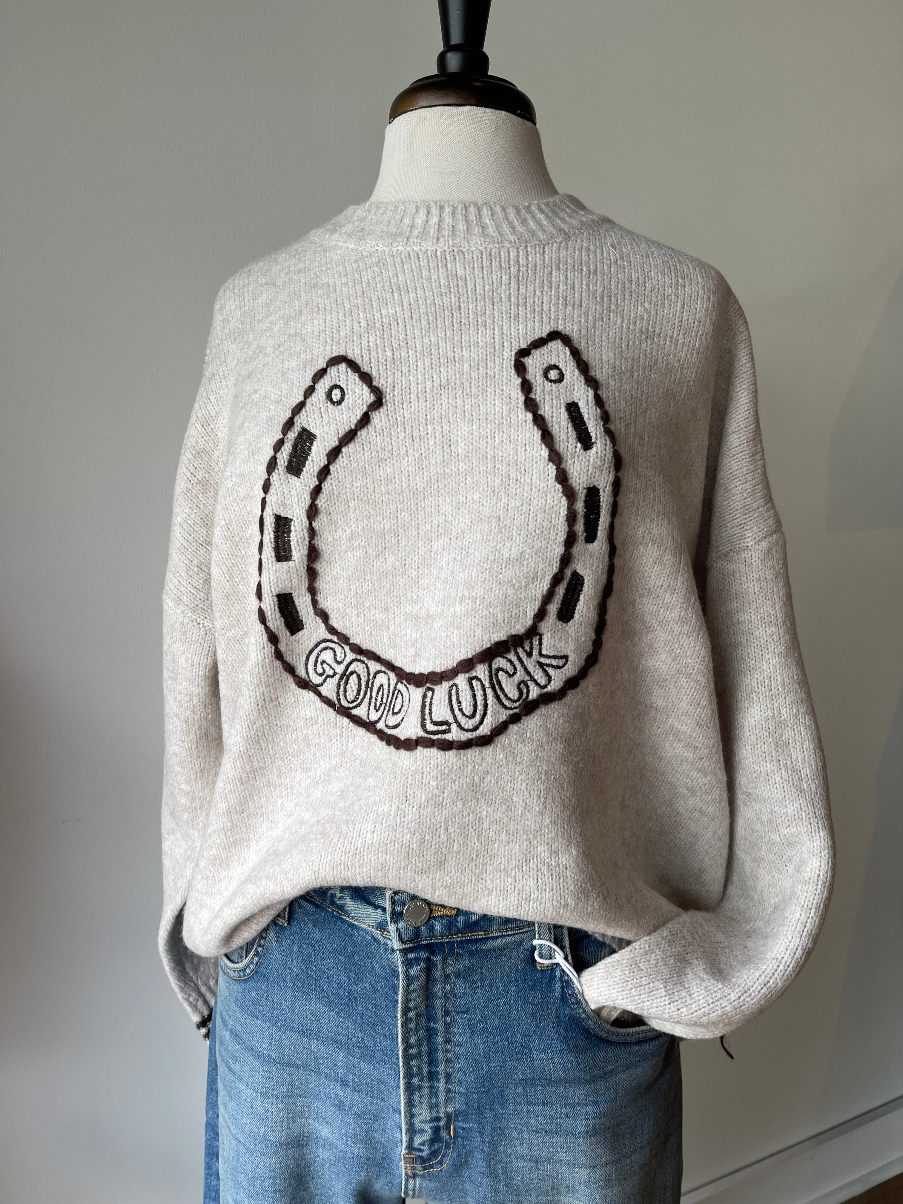 Good Luck Horseshoe Sweater