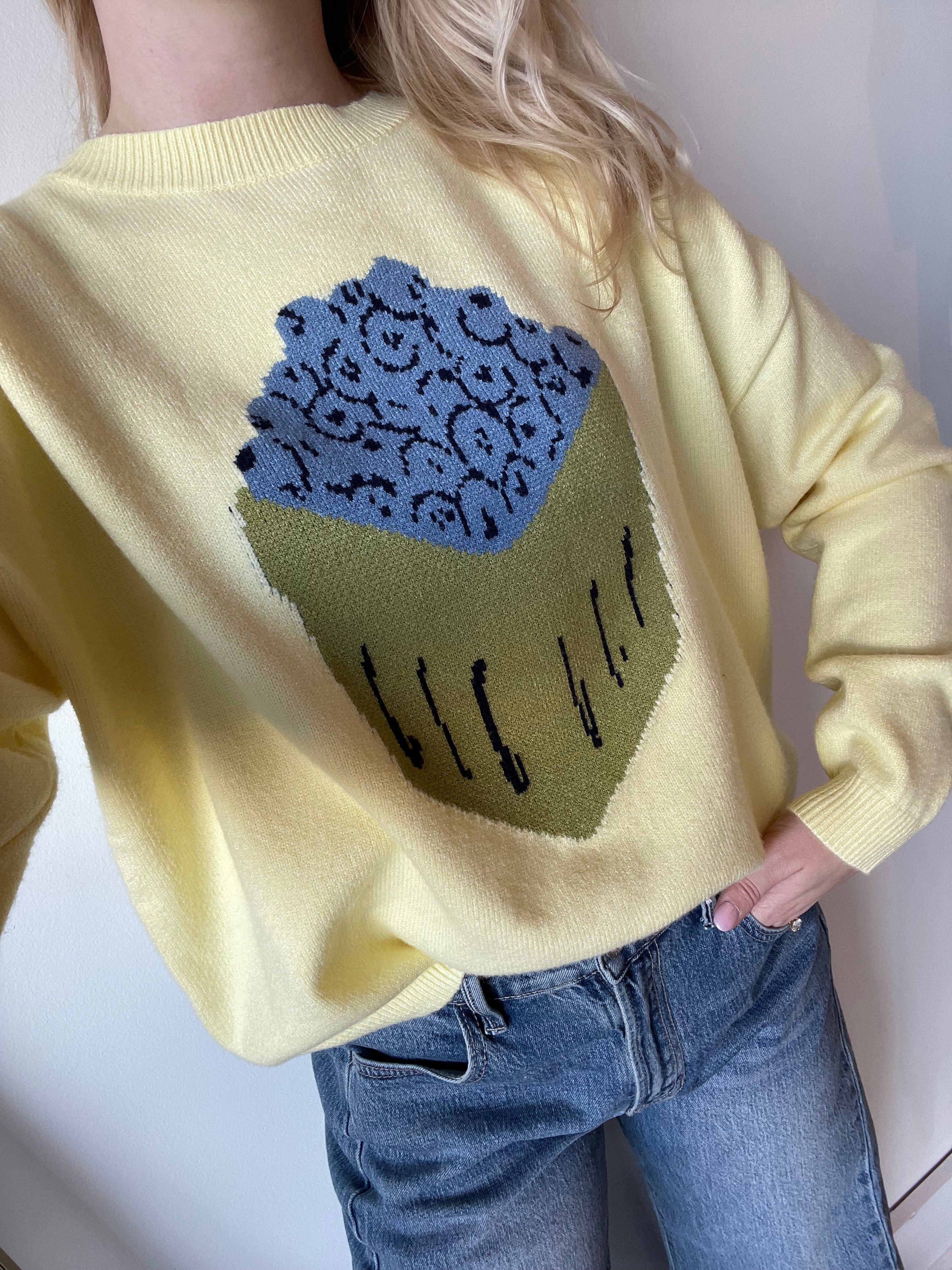 Blueberry Basket Sweater