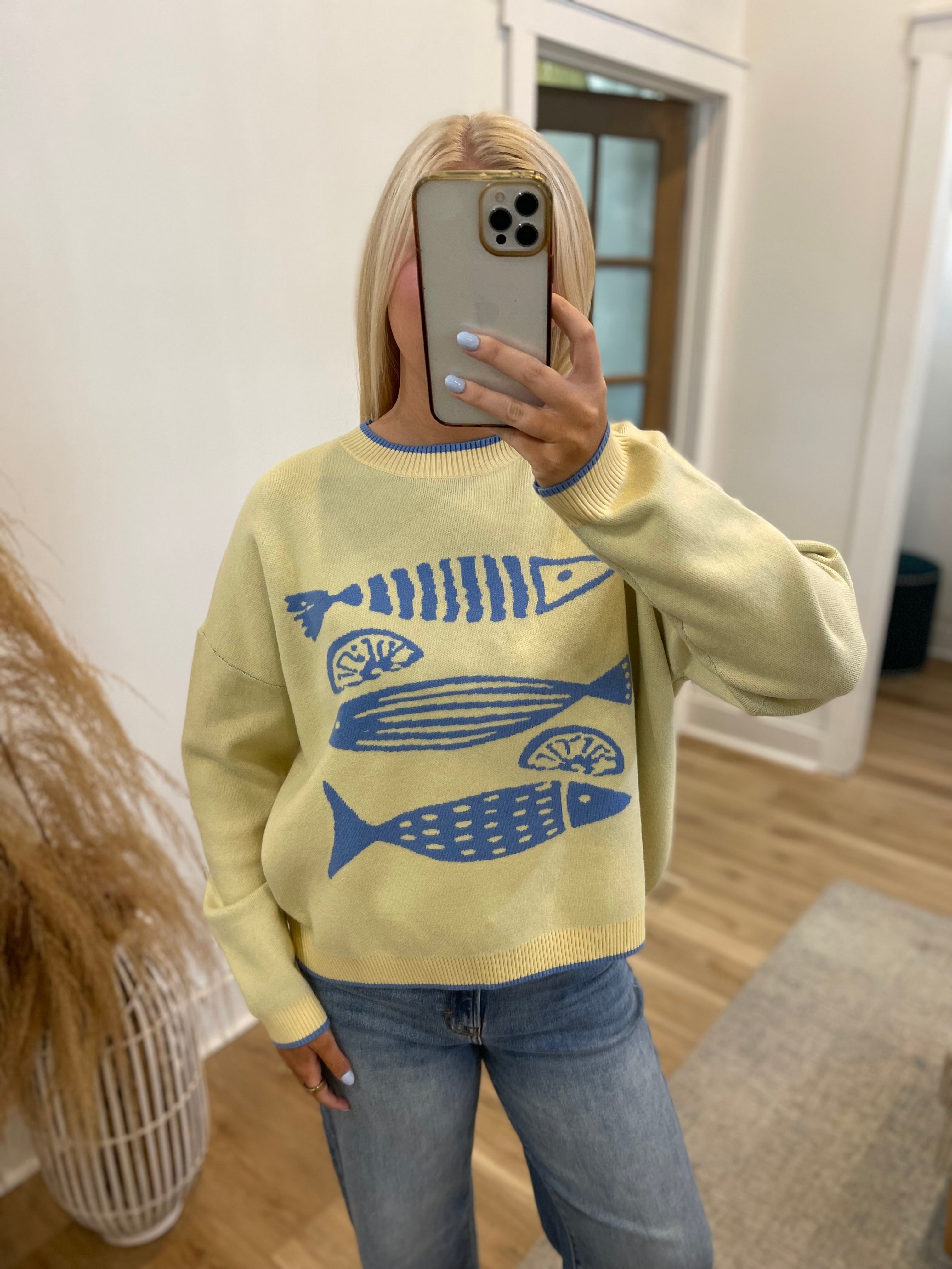 Fish & Lemon Knit Sweater