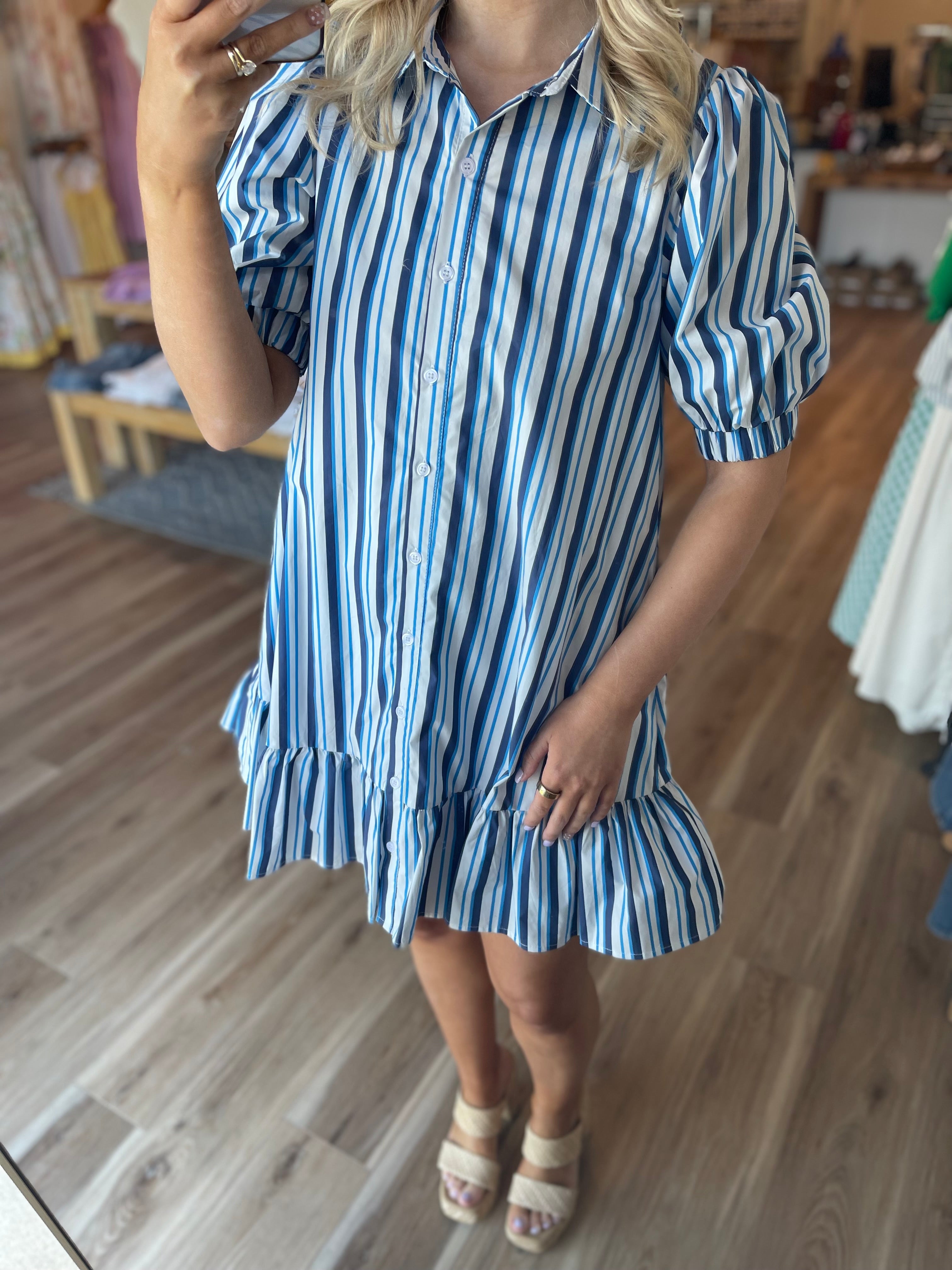 Sadie Stripe Shift Dress