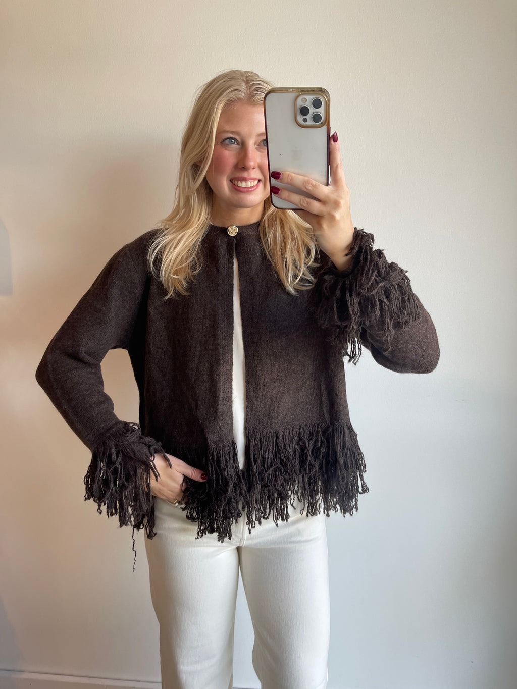 Priscilla Fringe Cardigan