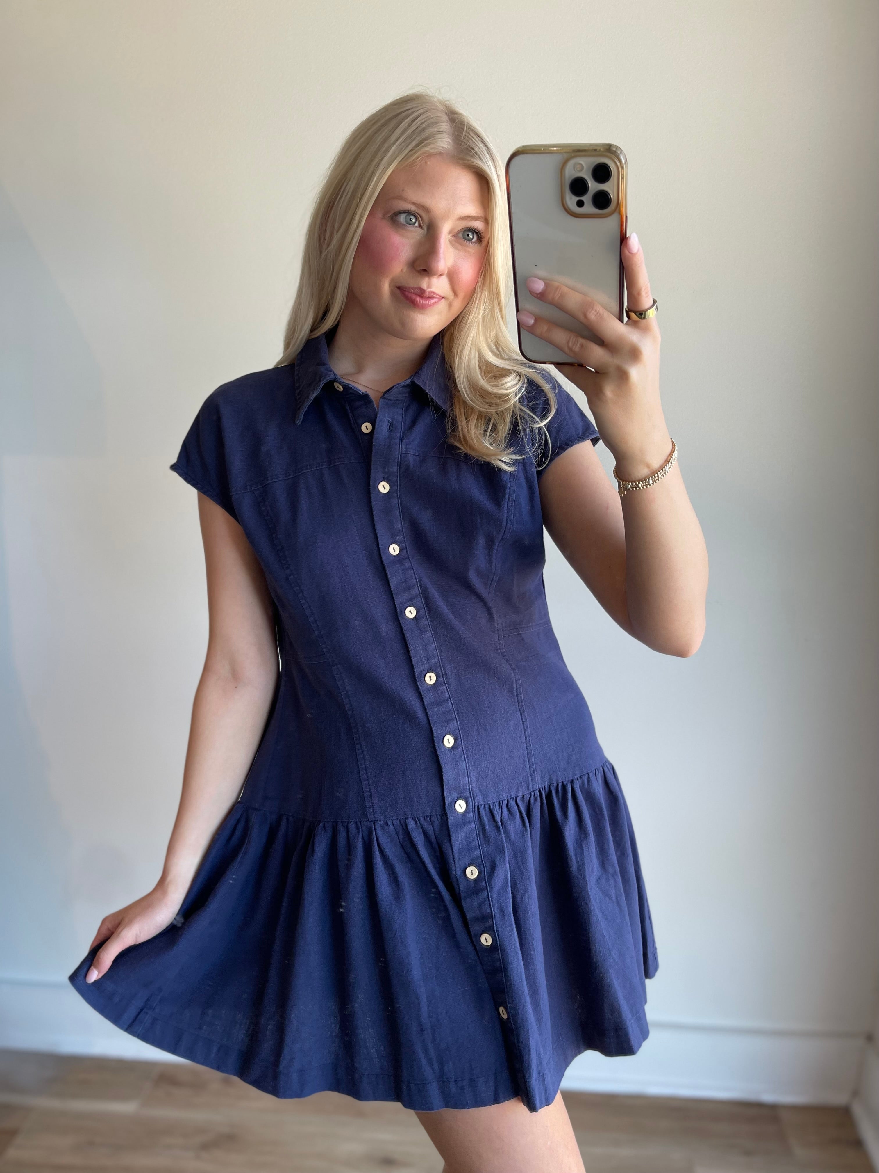 Gillian Linen Mini Dress