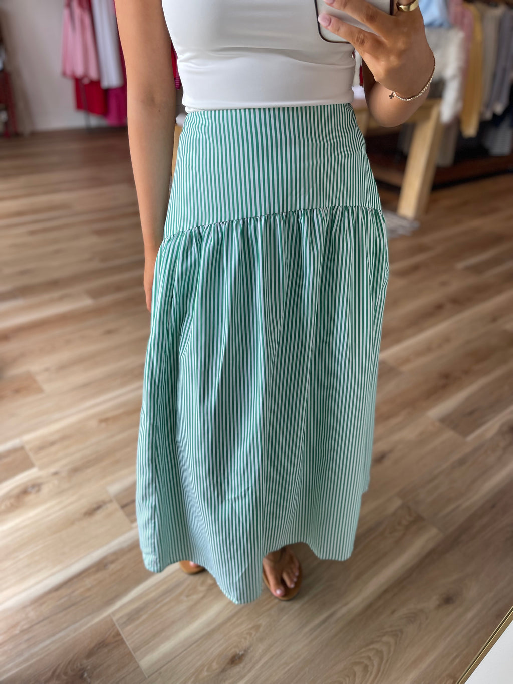 Jessie Striped Maxi Skirt
