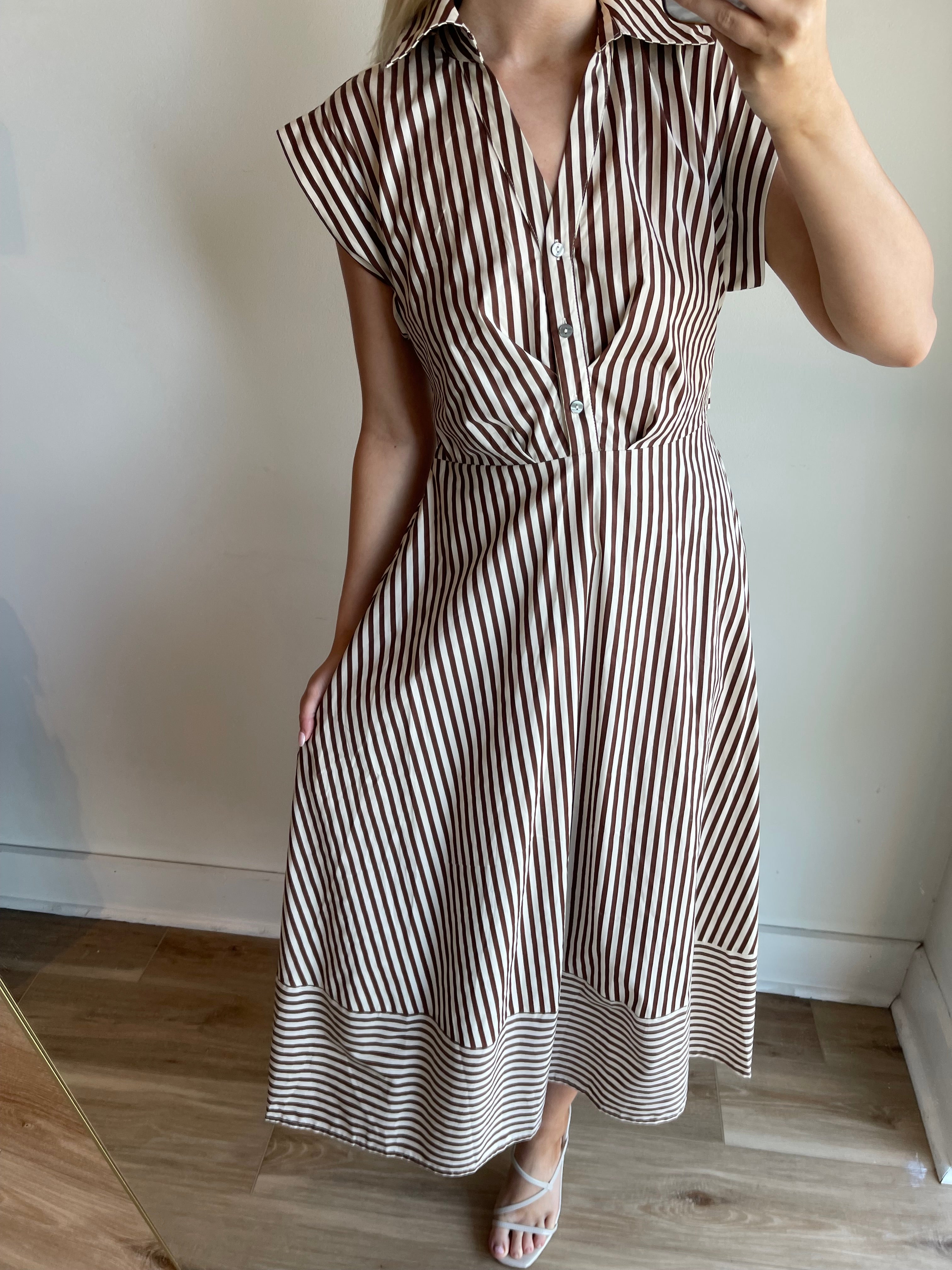 Raven Stripe Midi