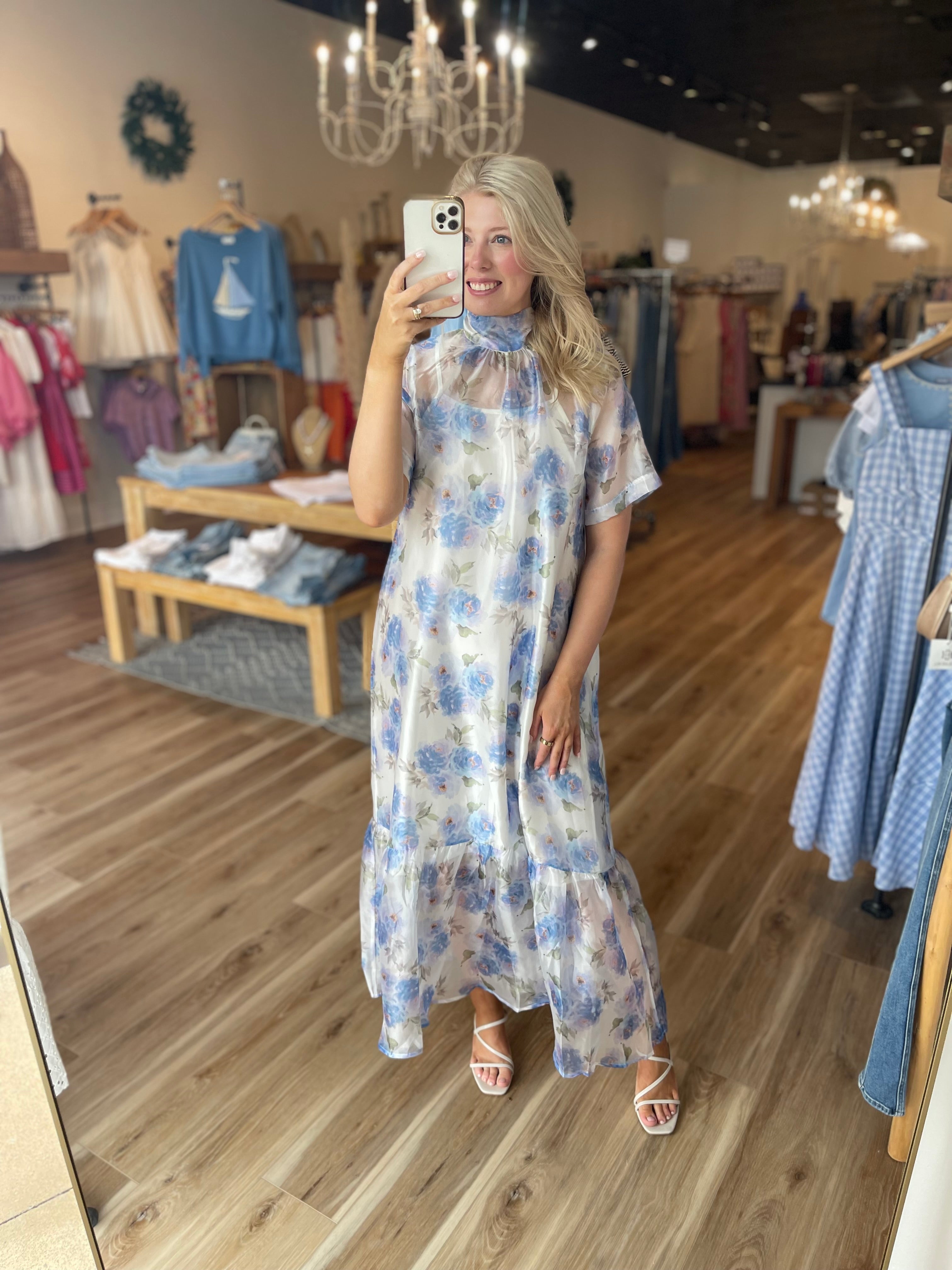 Chiffon Midi Dress