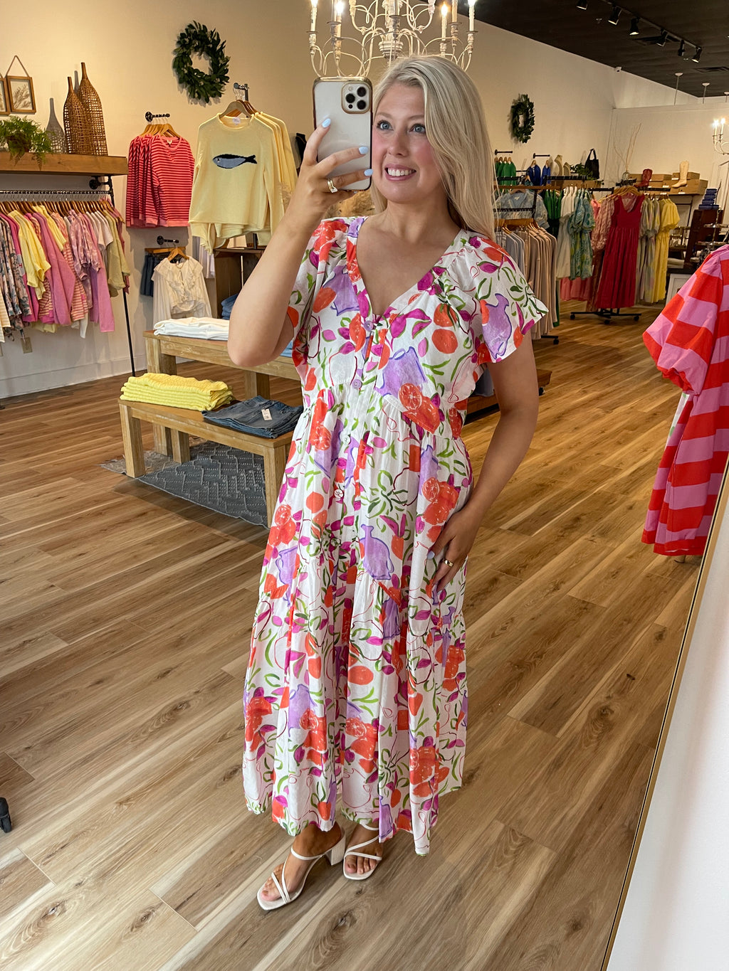 Macie Floral Midi Dress