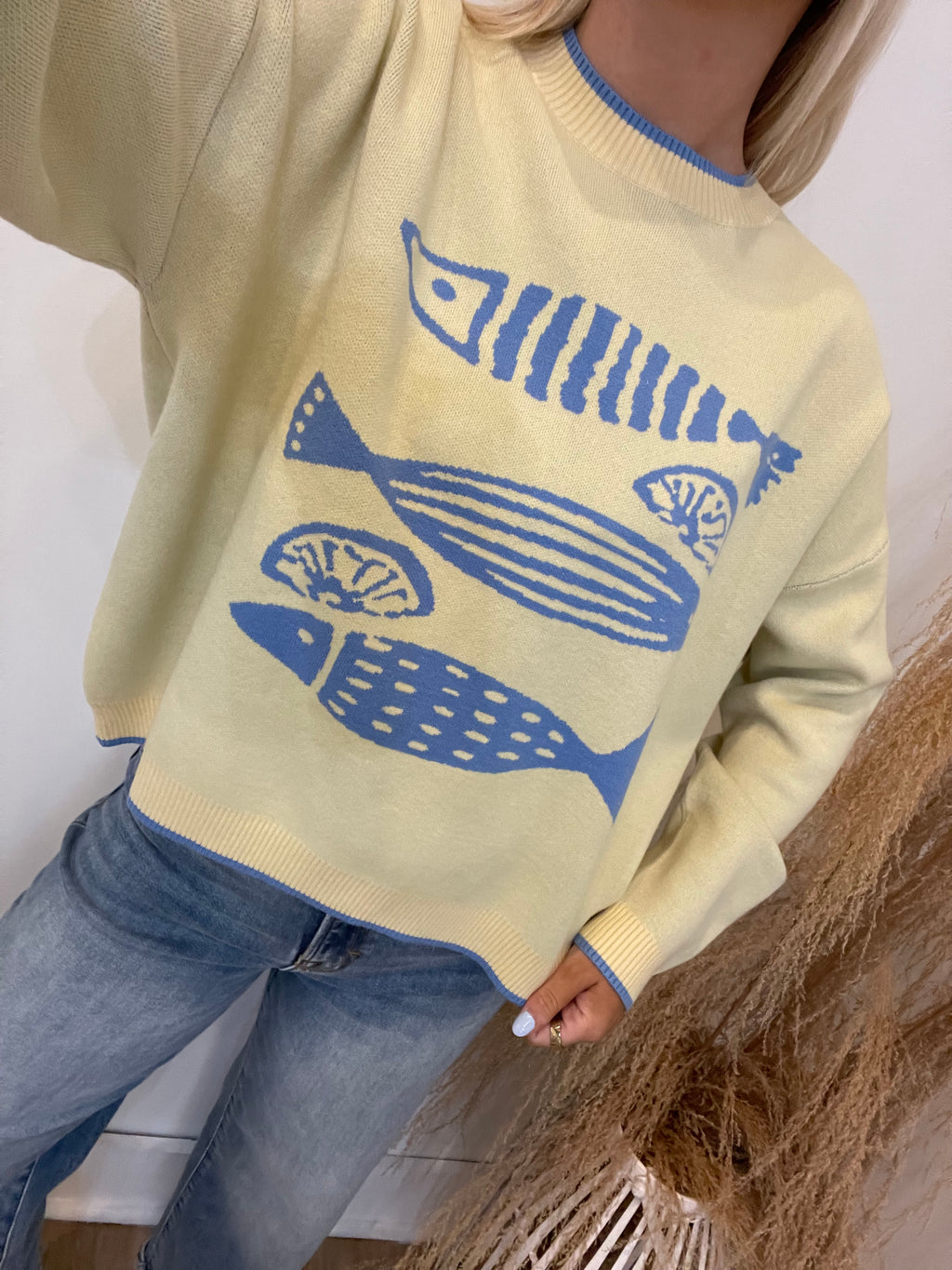 Fish & Lemon Knit Sweater