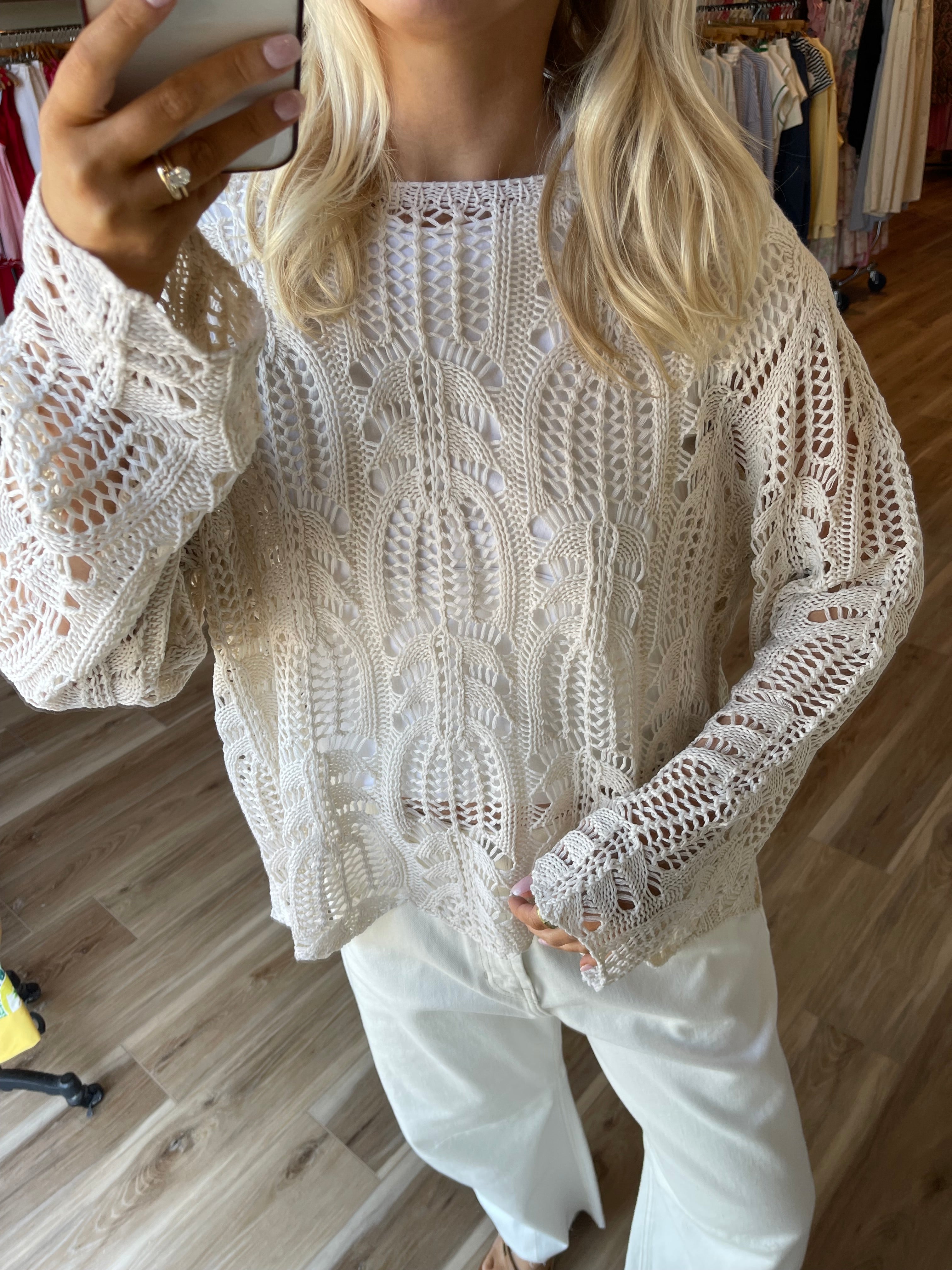 Raelynn Crochet Top