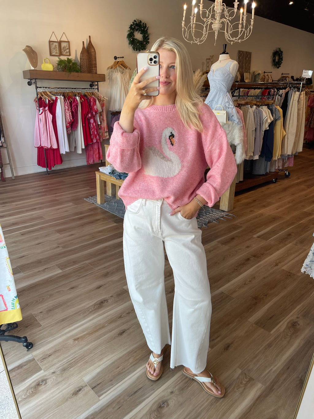Swan Knit Sweater