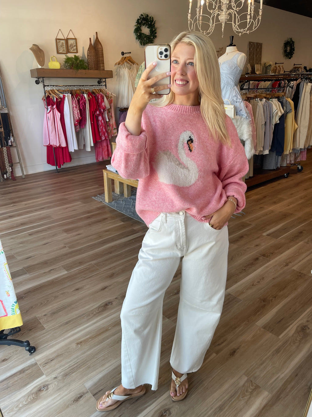 Swan Knit Sweater