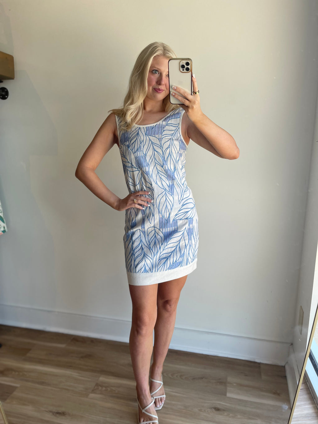 Christelle Embroidered Mini Dress