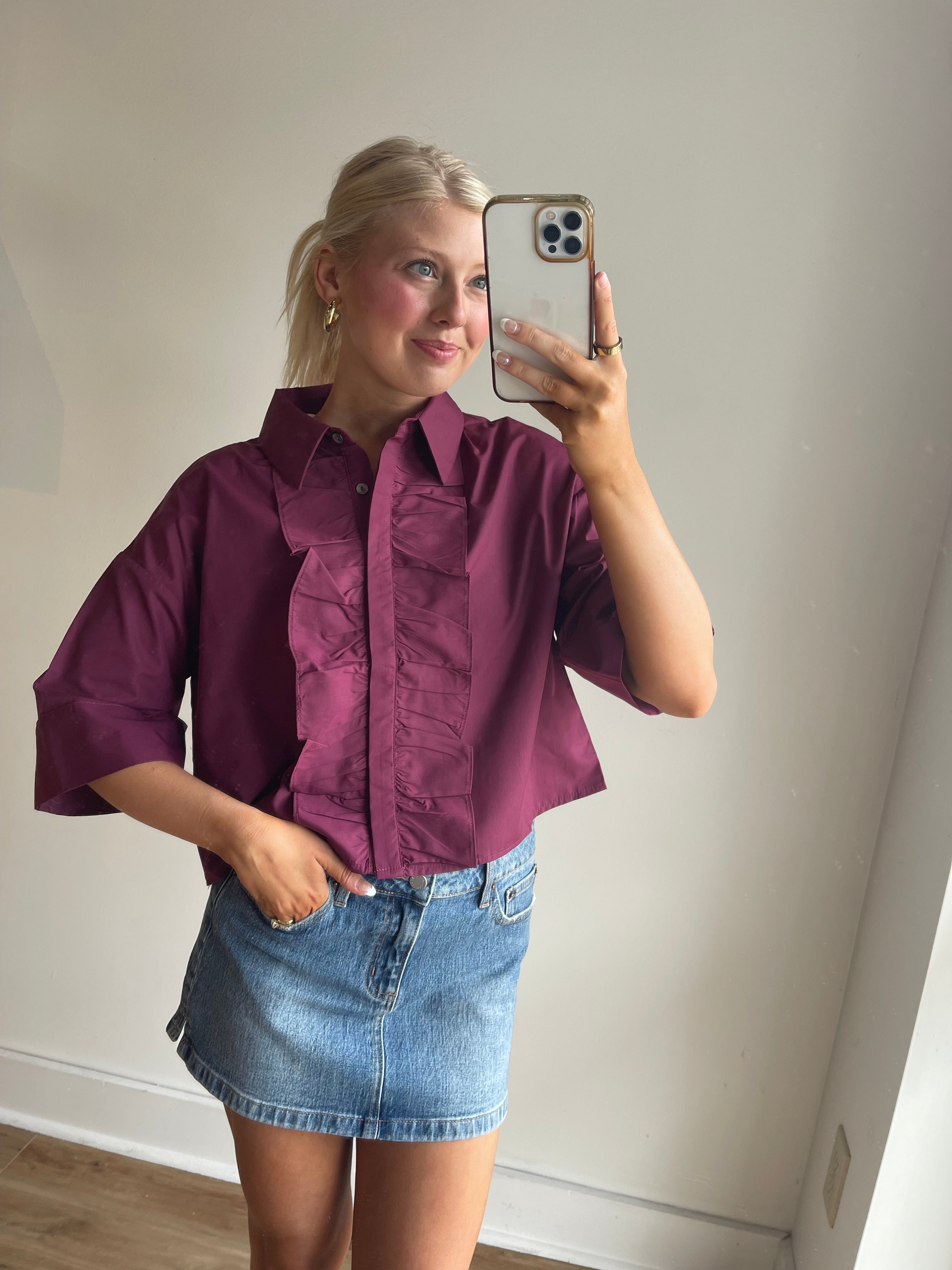 Margo Ruffle Top