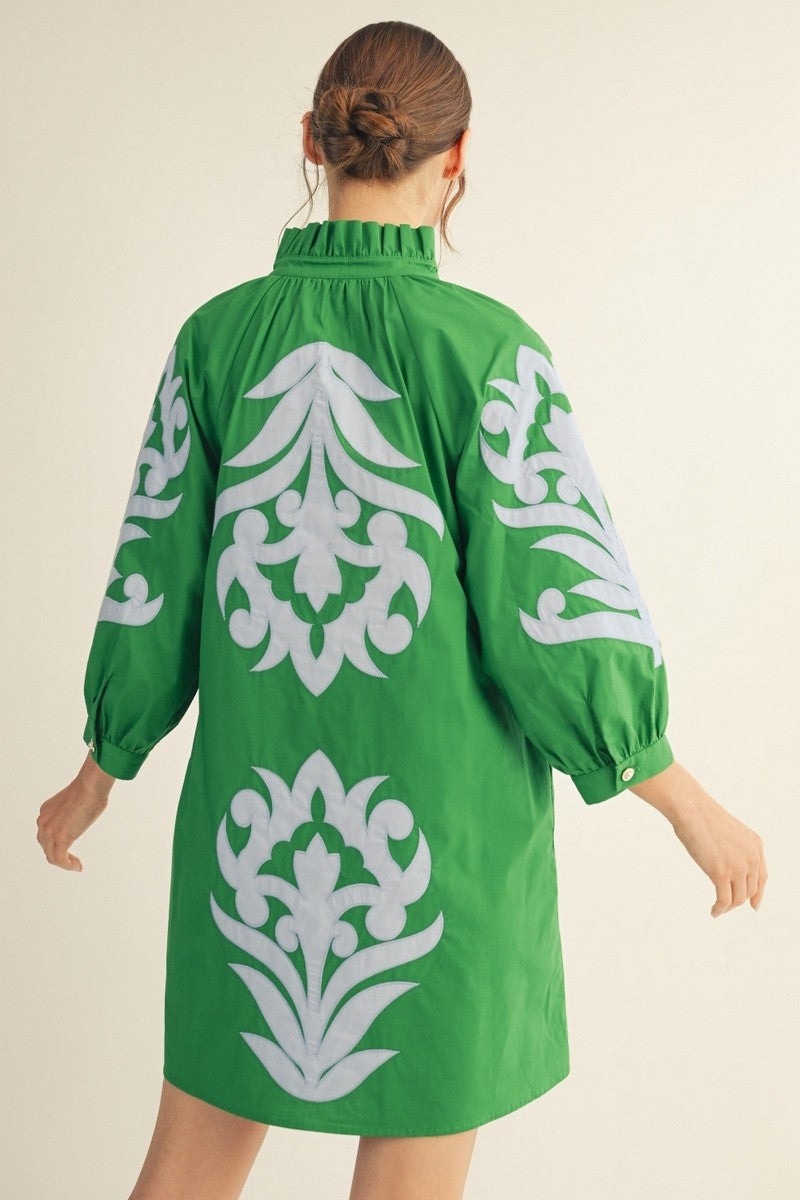 Baroque Mini Dress
