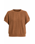 Ginger Mixed Knit Top