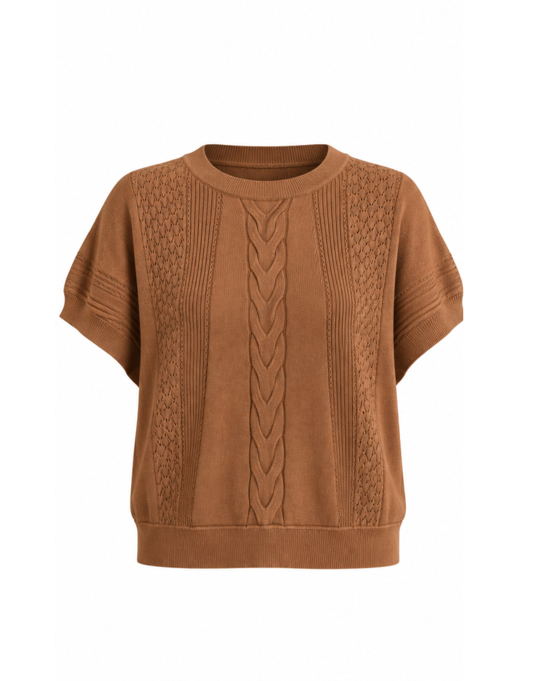 Ginger Mixed Knit Top