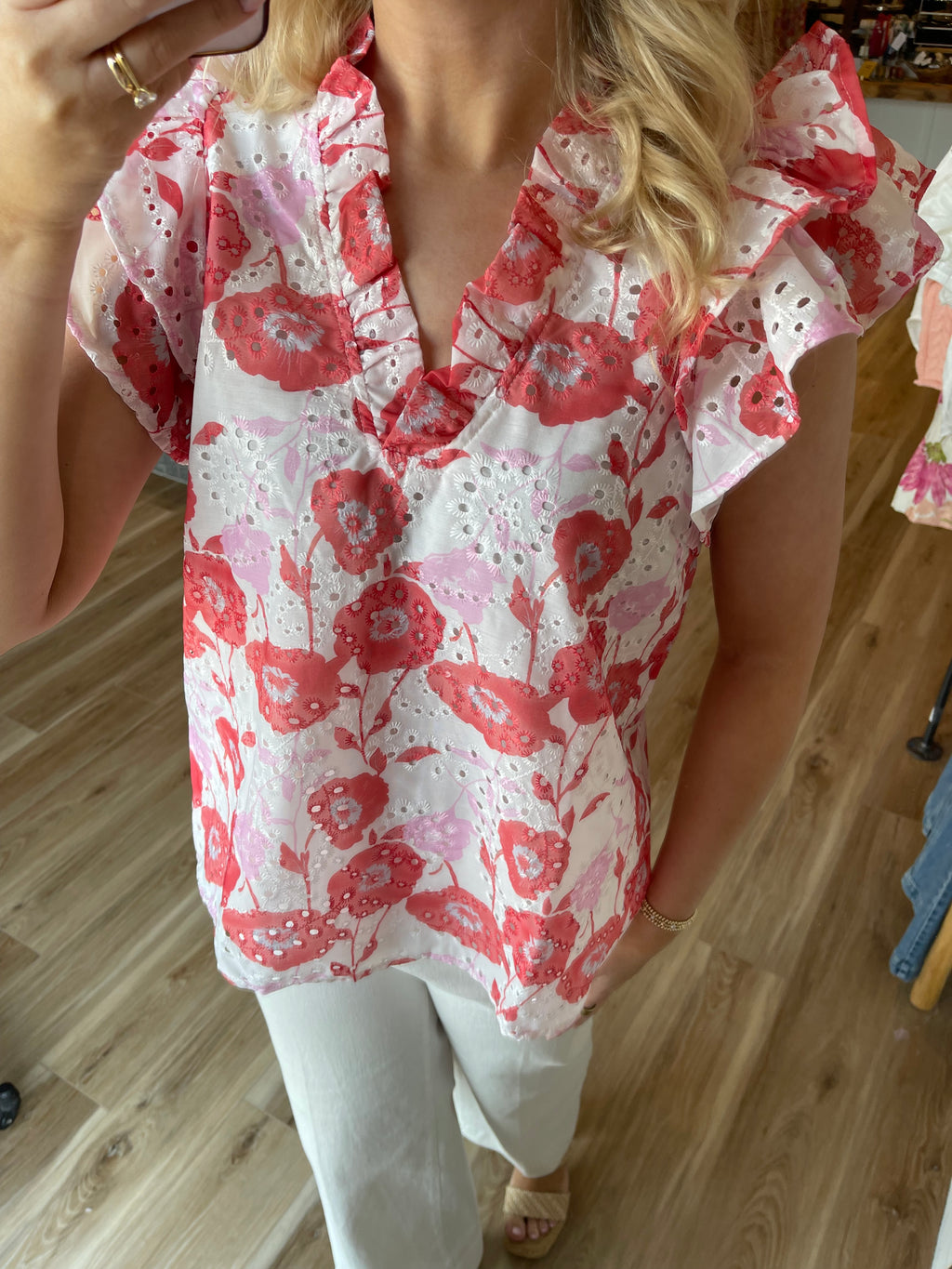 Millie Flutter Sleeve Top