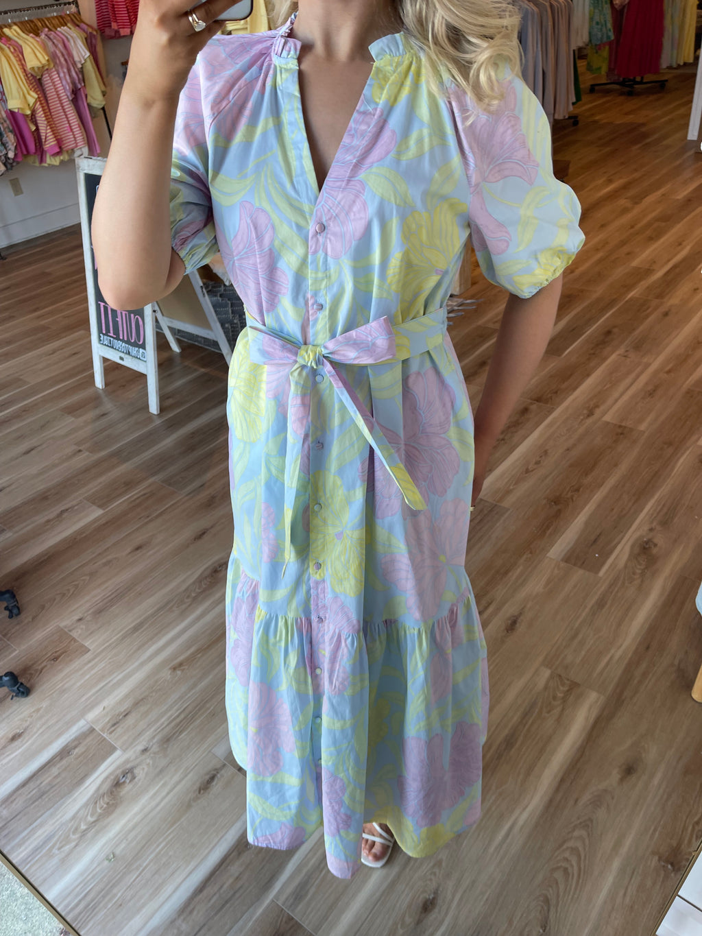 Brisa Floral Midi Dress