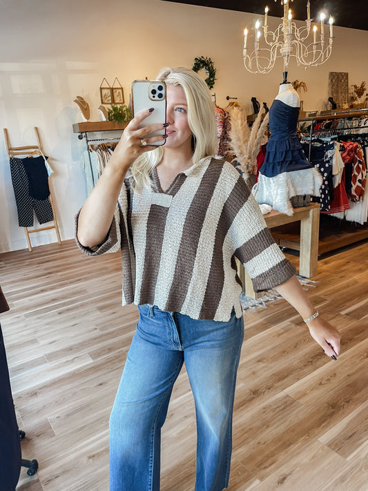 Vertical Stripe Sweater