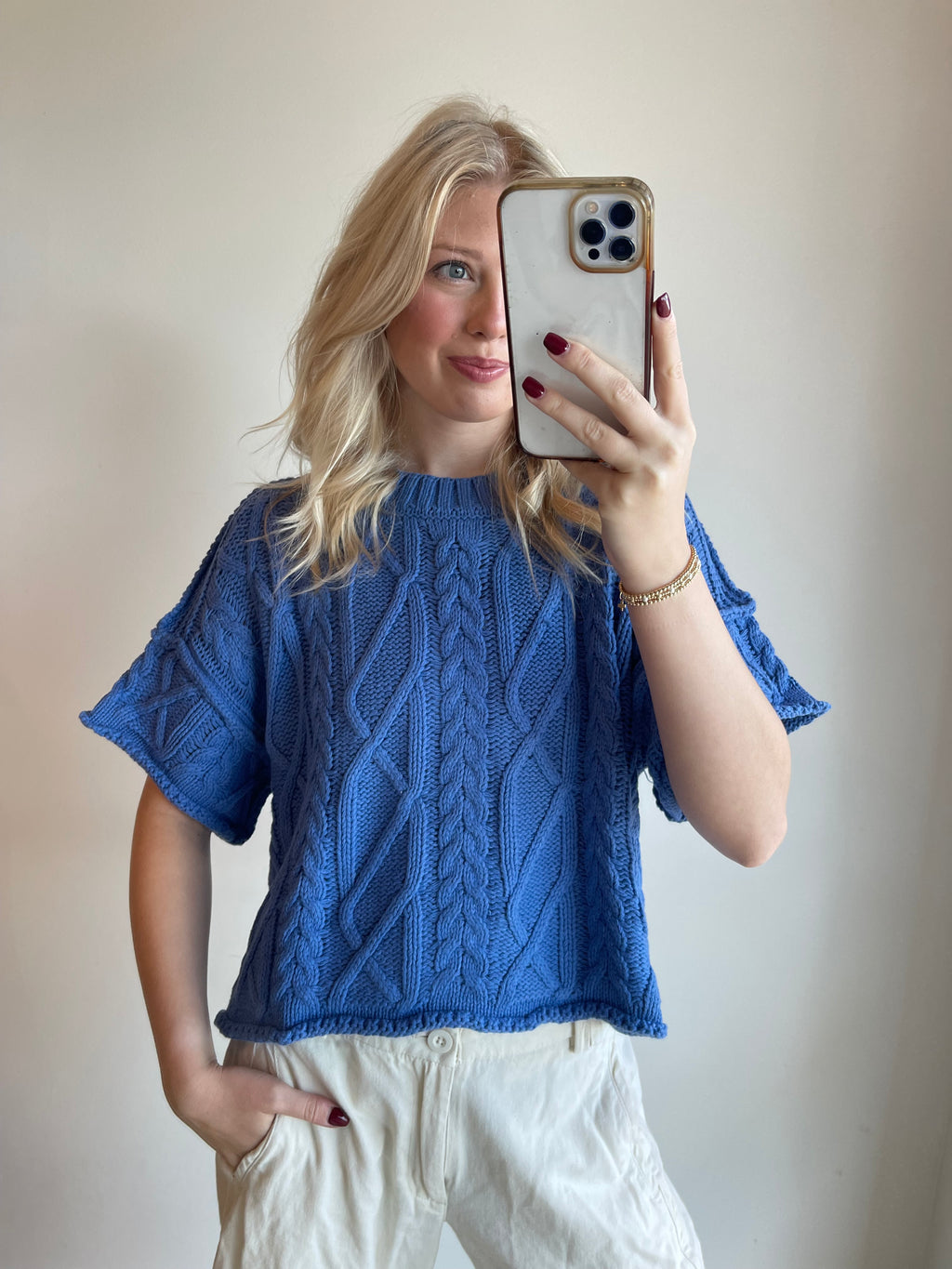 Giselle Cable Knit Top