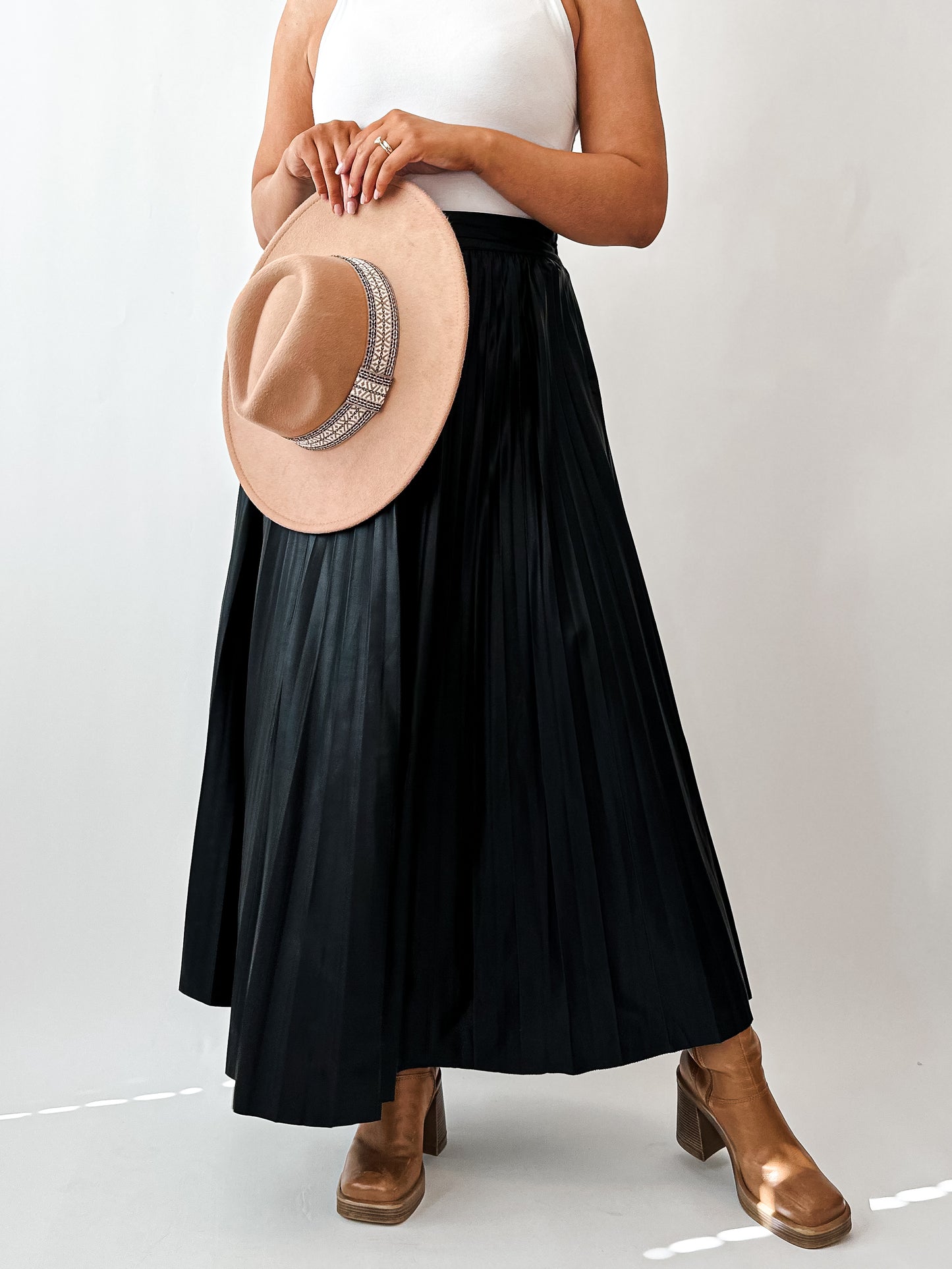 Layne Pleated Maxi Skirt