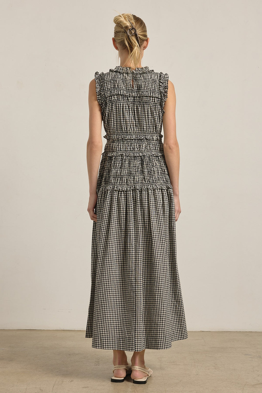 Kirsten Gingham Midi Dress