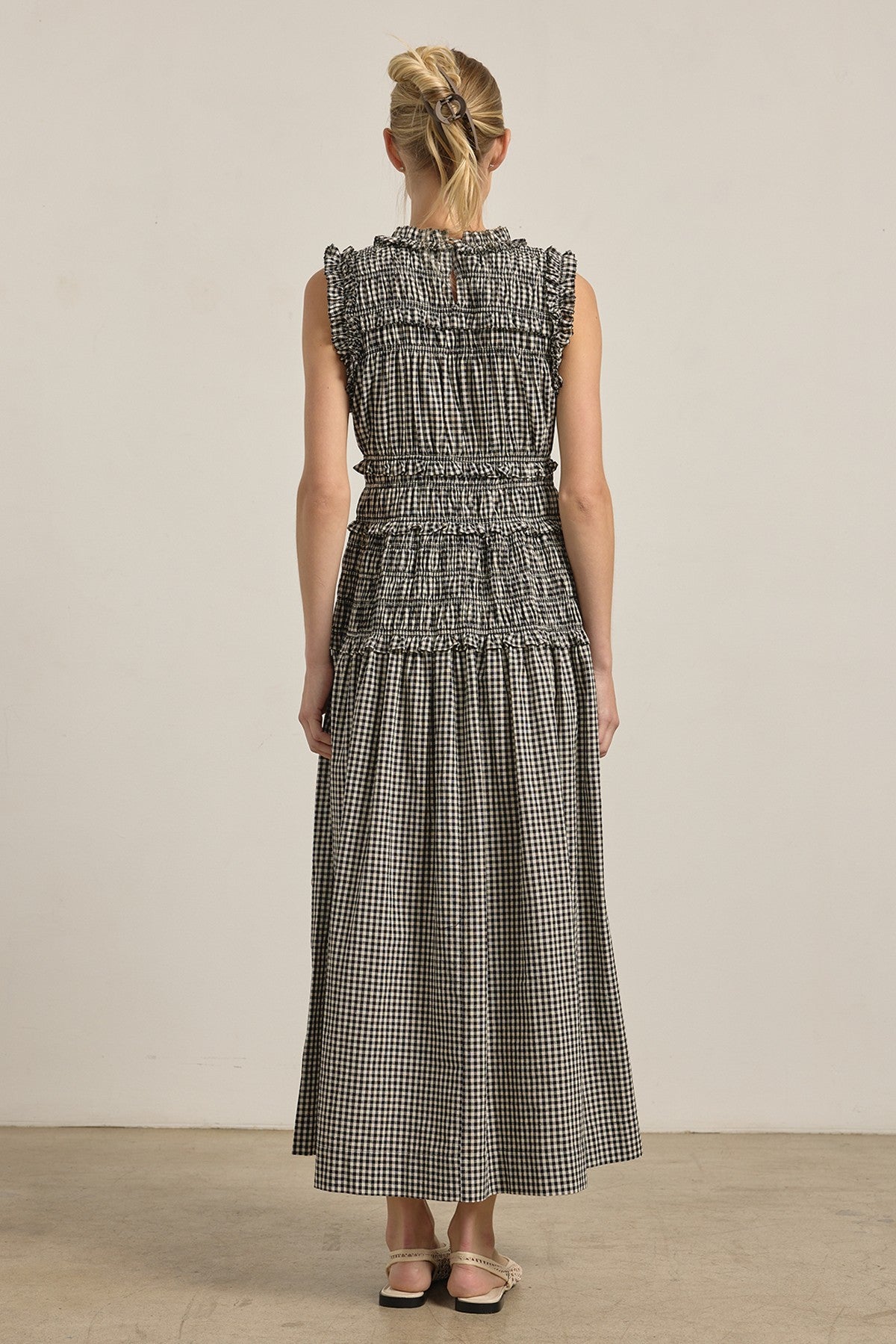 Kirsten Gingham Midi Dress