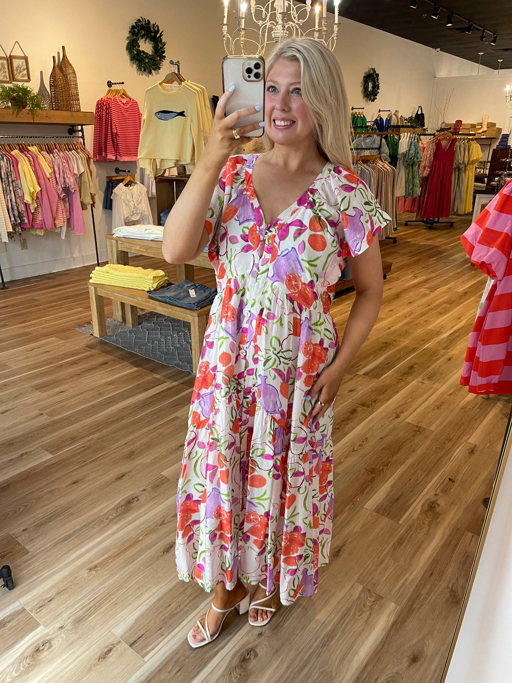 Macie Floral Midi Dress