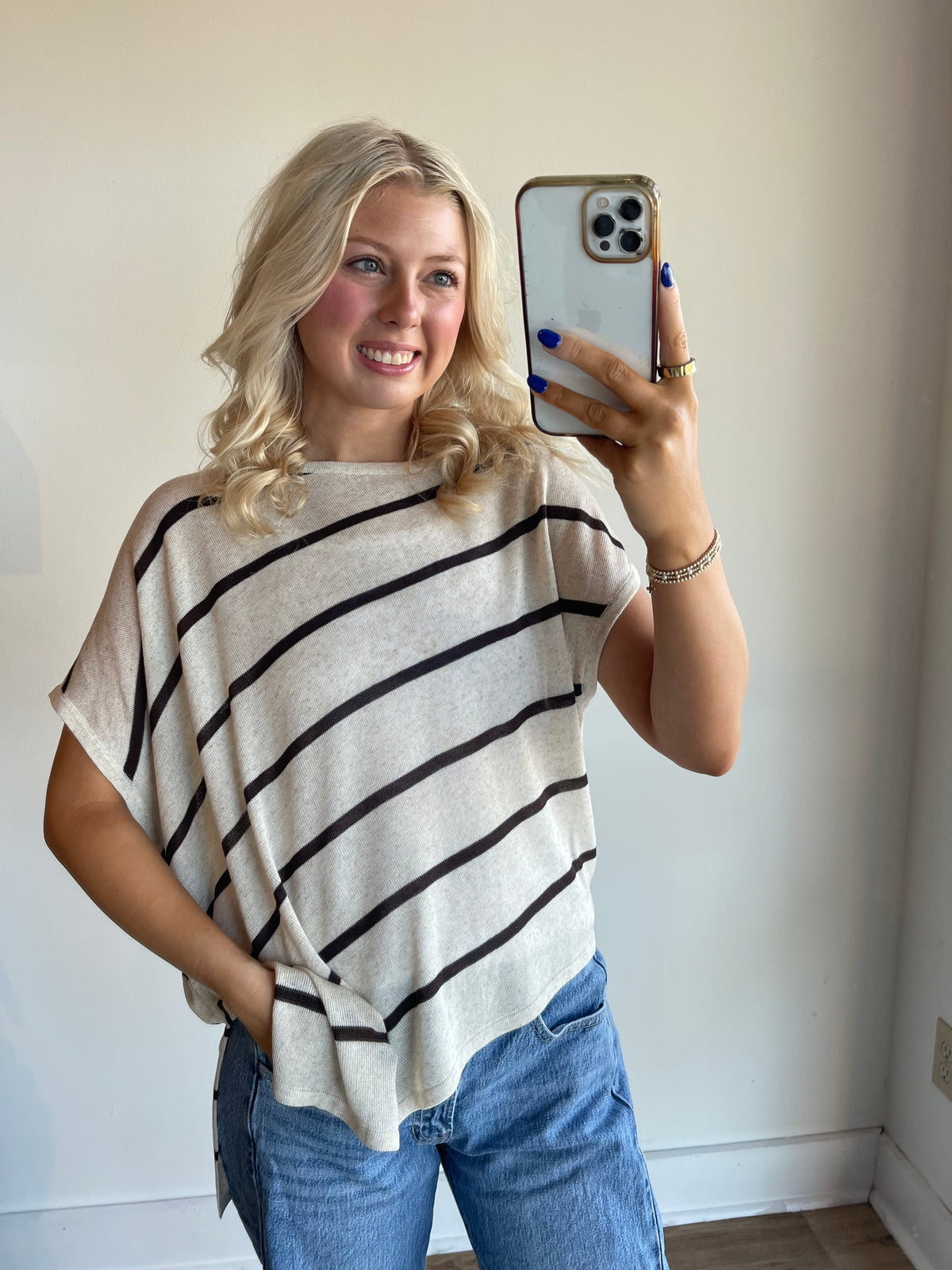 Kylie Stripe Knit Top