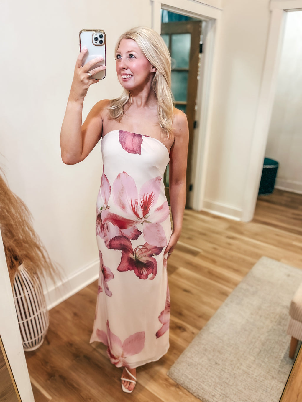 Bloomlight Strapless Maxi Dress
