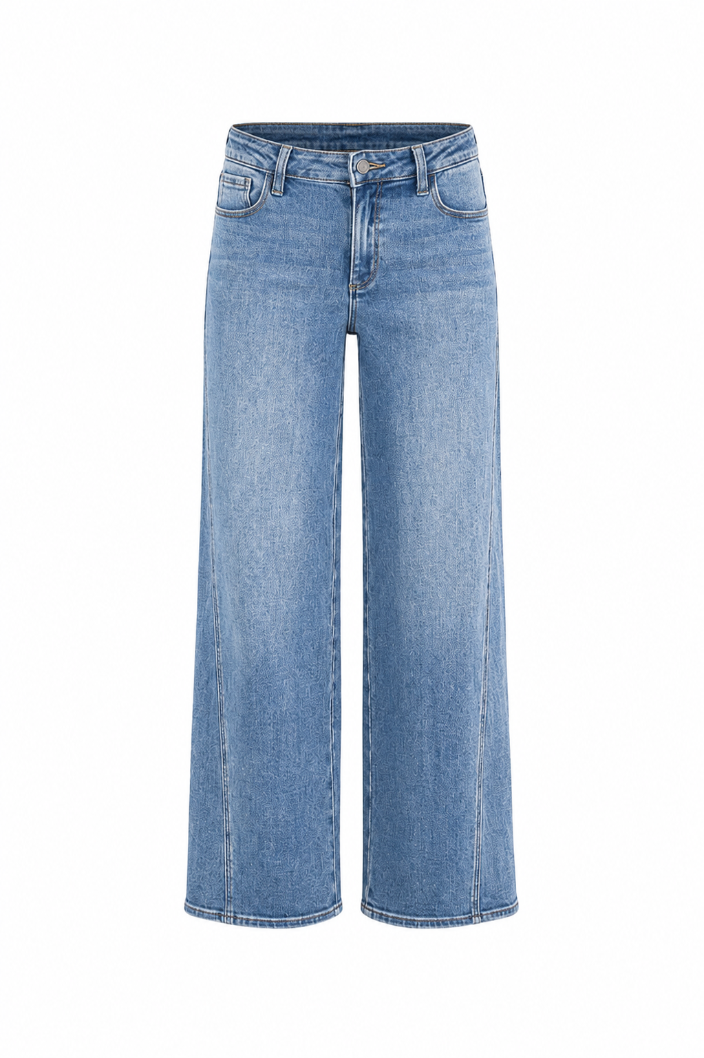 Seamed Wide Leg Jeans
