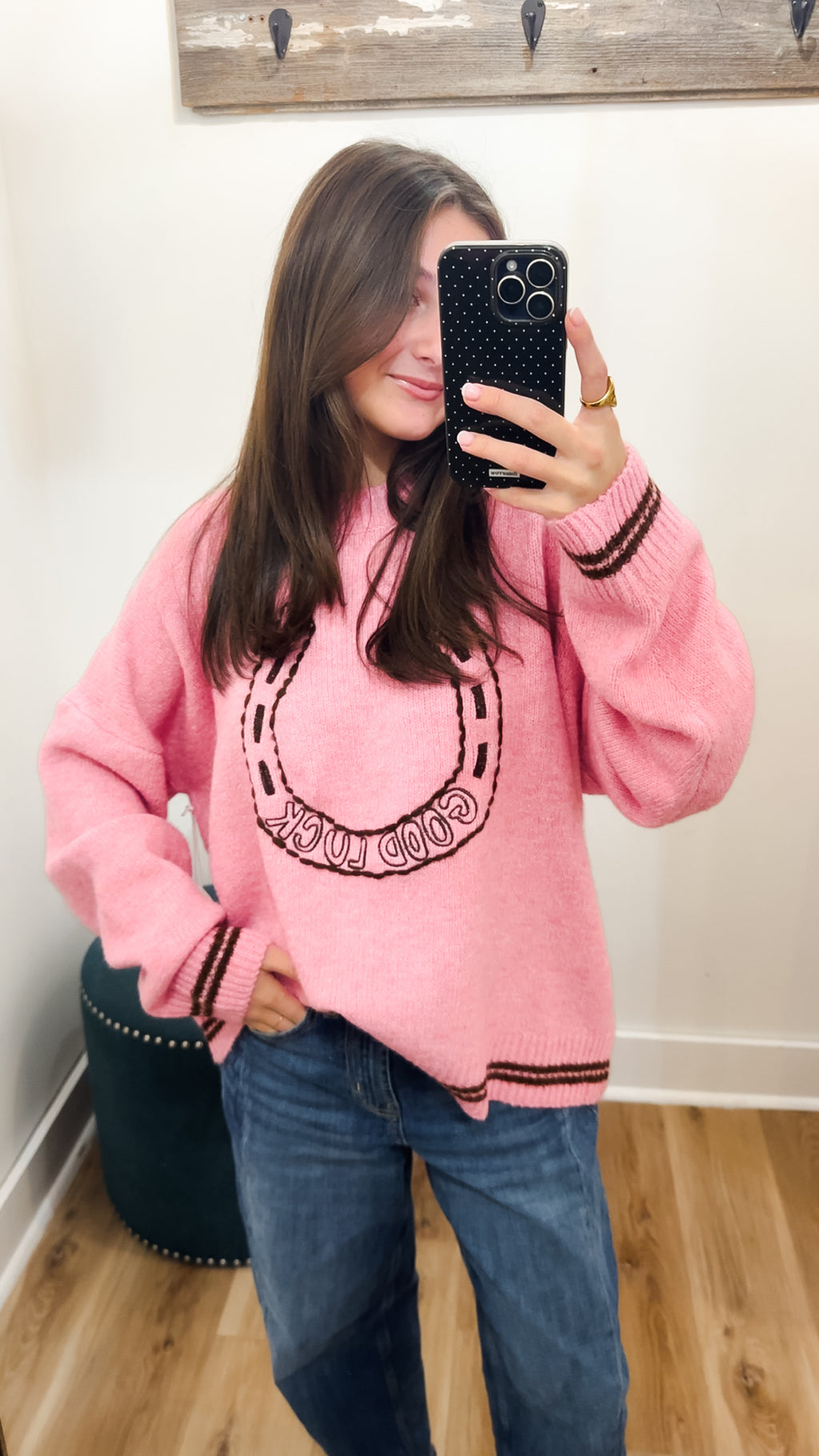 Good Luck Horseshoe Sweater