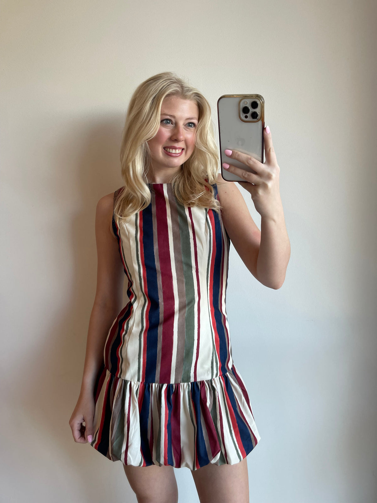 Luna Striped Mini Dress