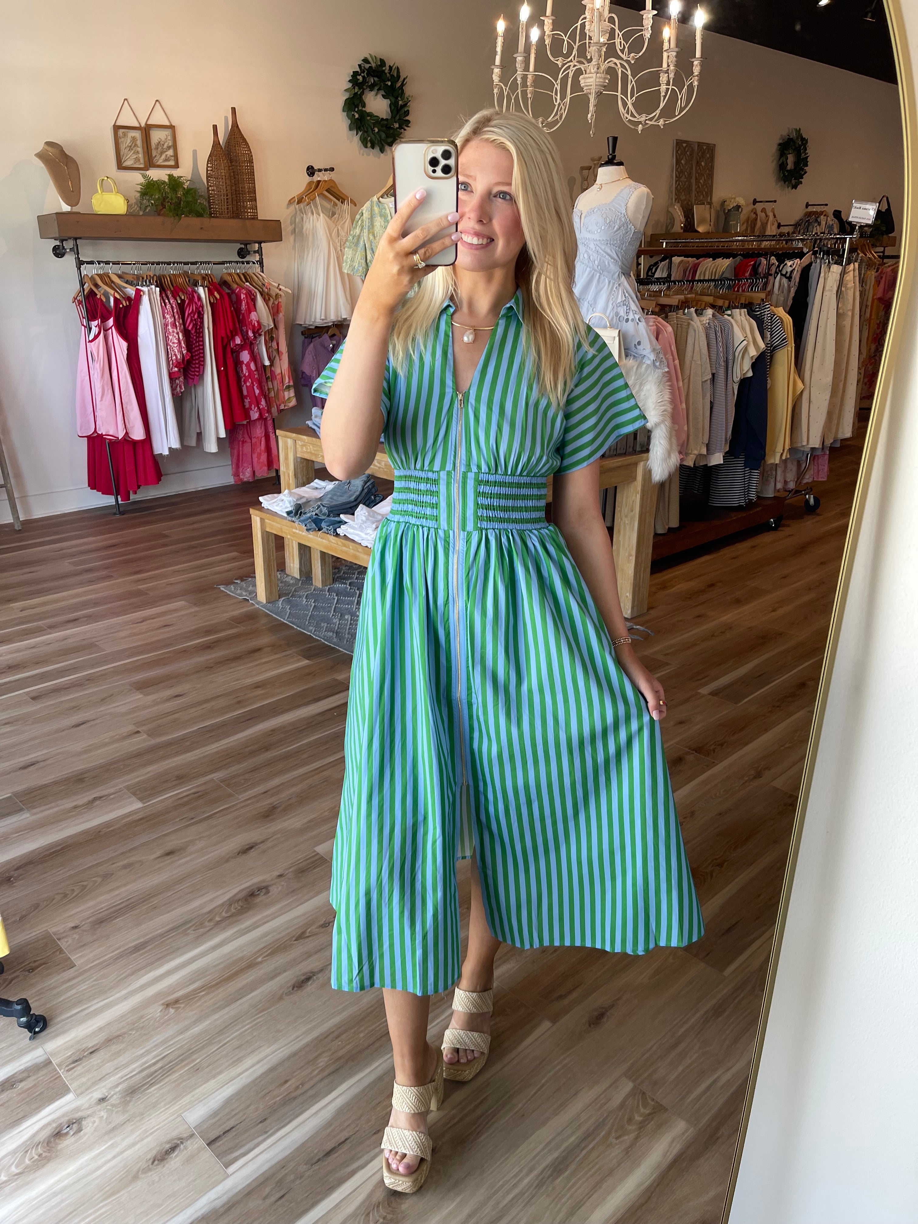 white christmas dresses Queen Of Sparkles Green Plaid Oversized Shamrock Cotton Tank Dress – Deja  Nu Tx