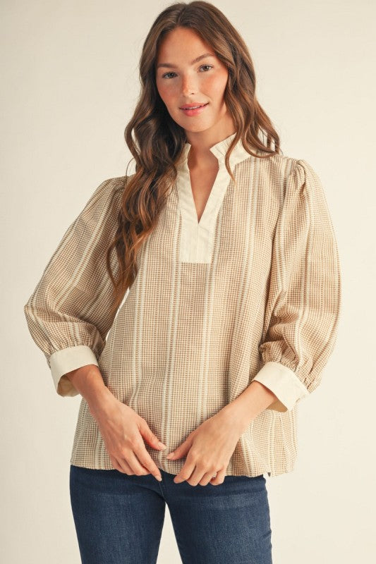 Mandy Gingham Blouse