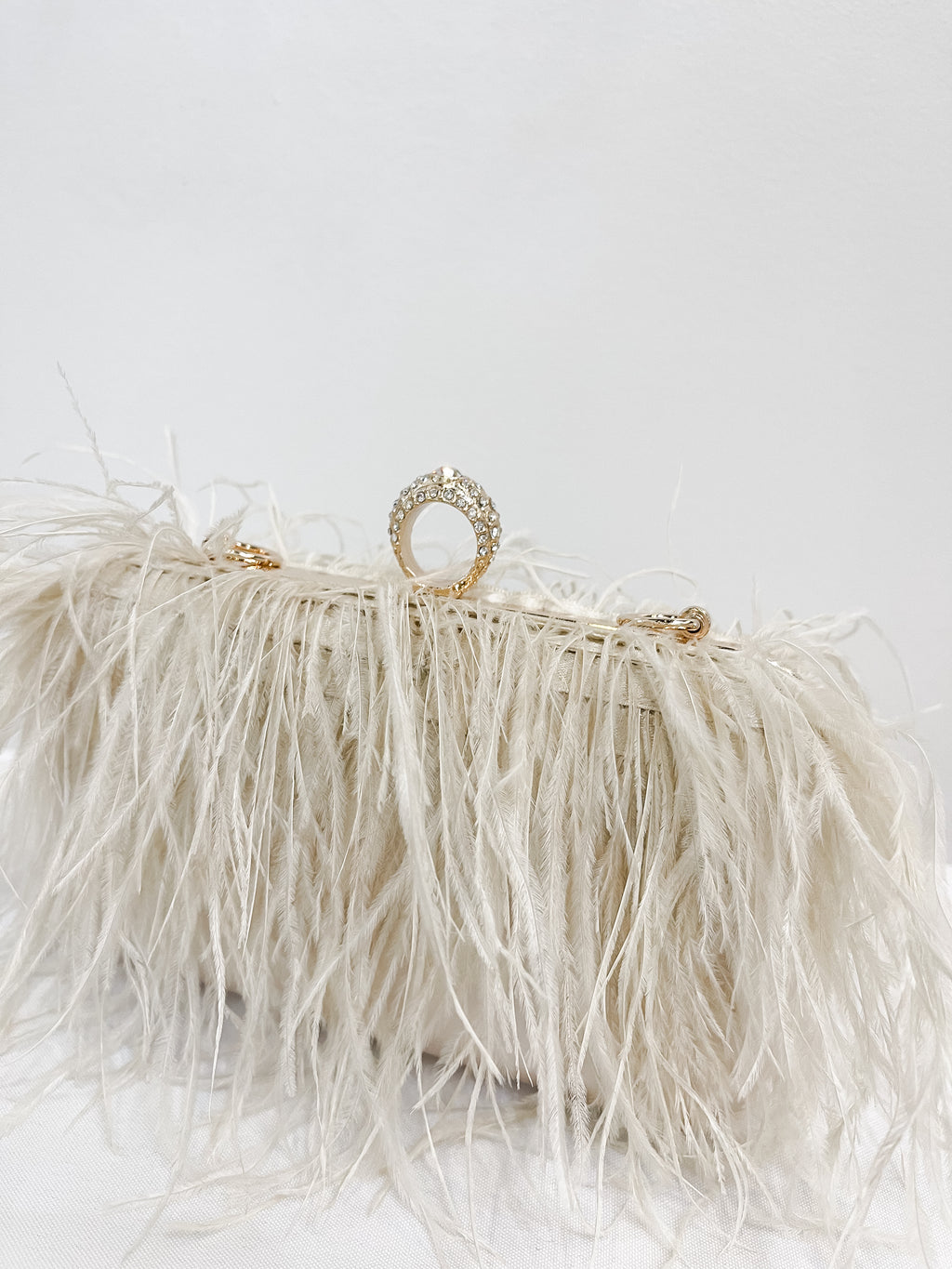 Feather Evening Clutch