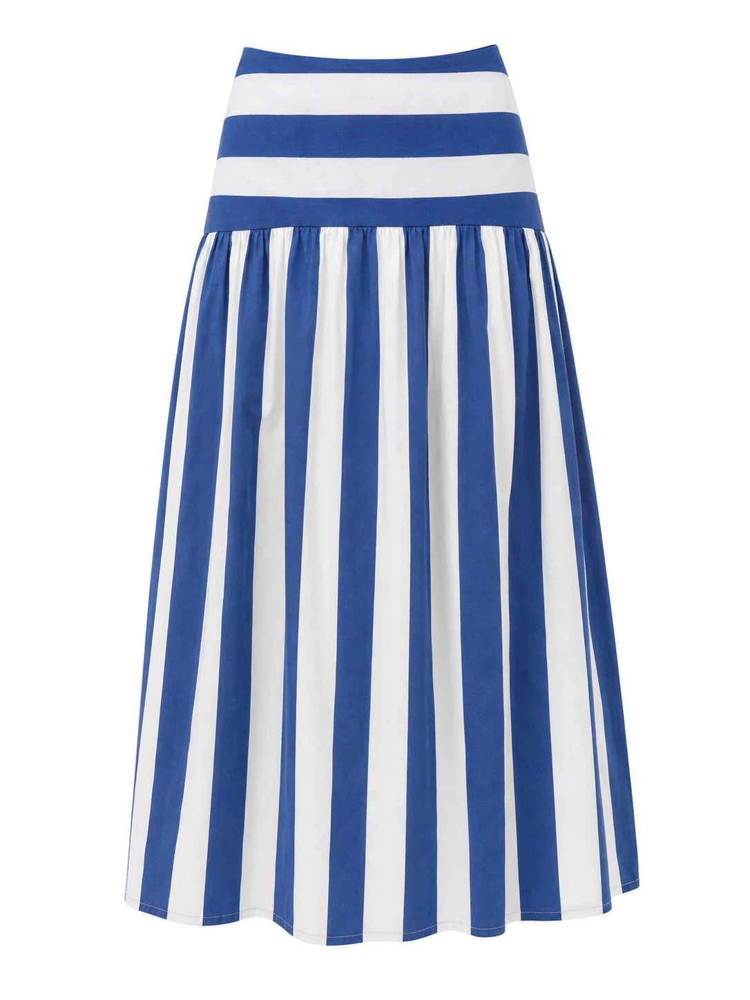 Trinity Striped Midi Skirt