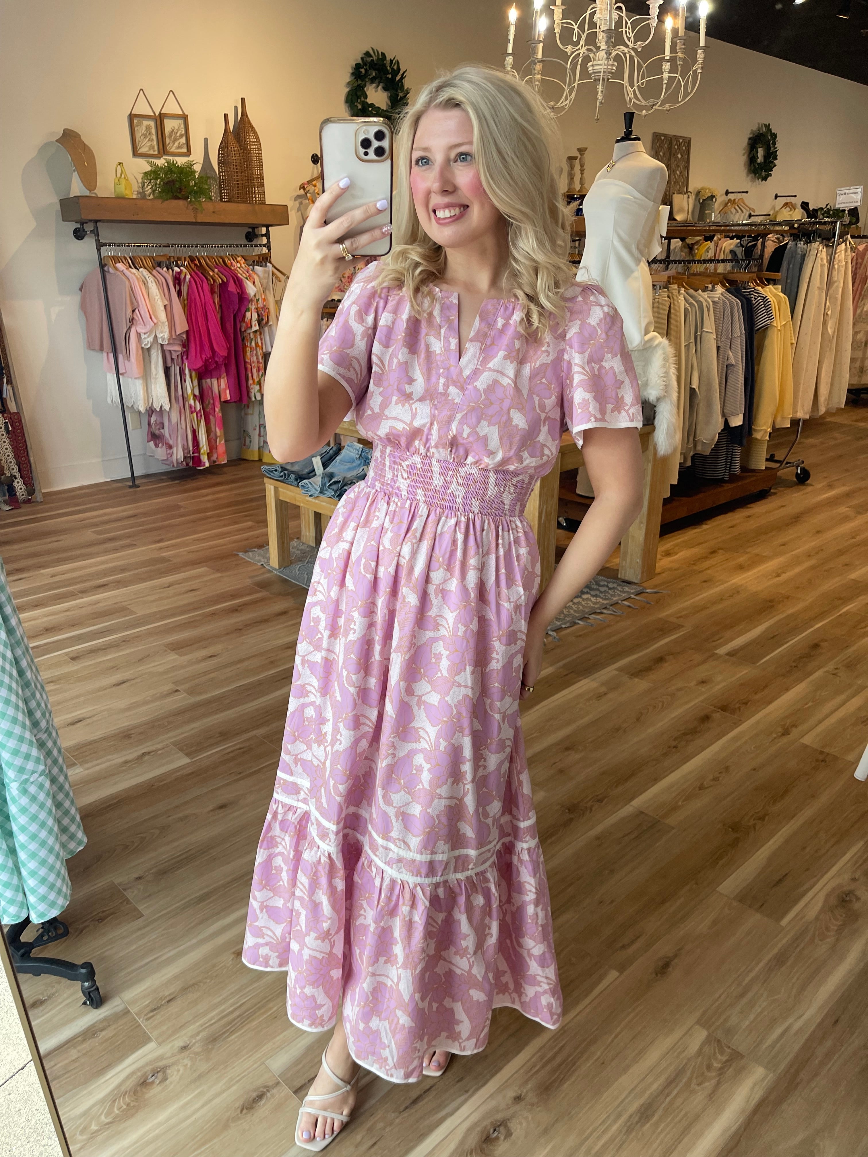 Delaney Floral Midi Dress