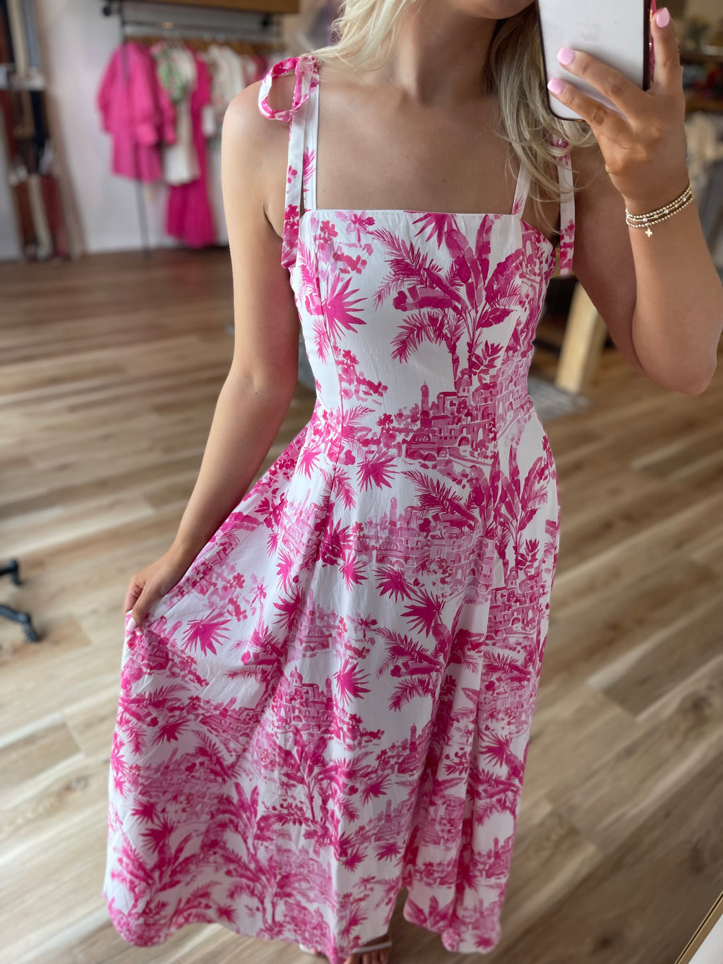 Palm Midi Dress